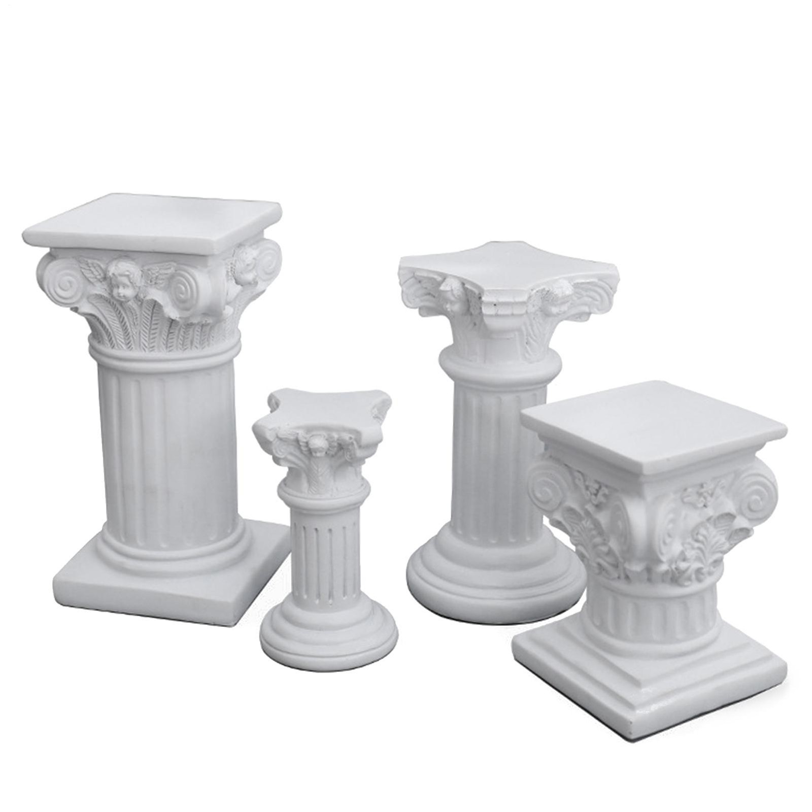Pedestal Stand Roman Pillar Statue Greek Column Figurine Plinth Base Sculpture