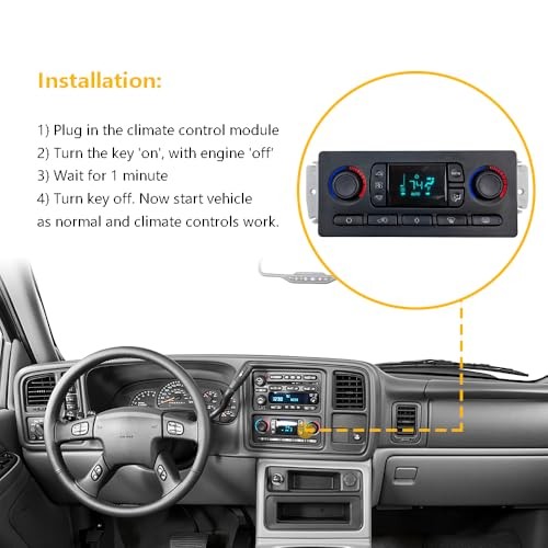 A/C Heater Climate Control Module Panel Switch | Fit for Chevy 599-211XD