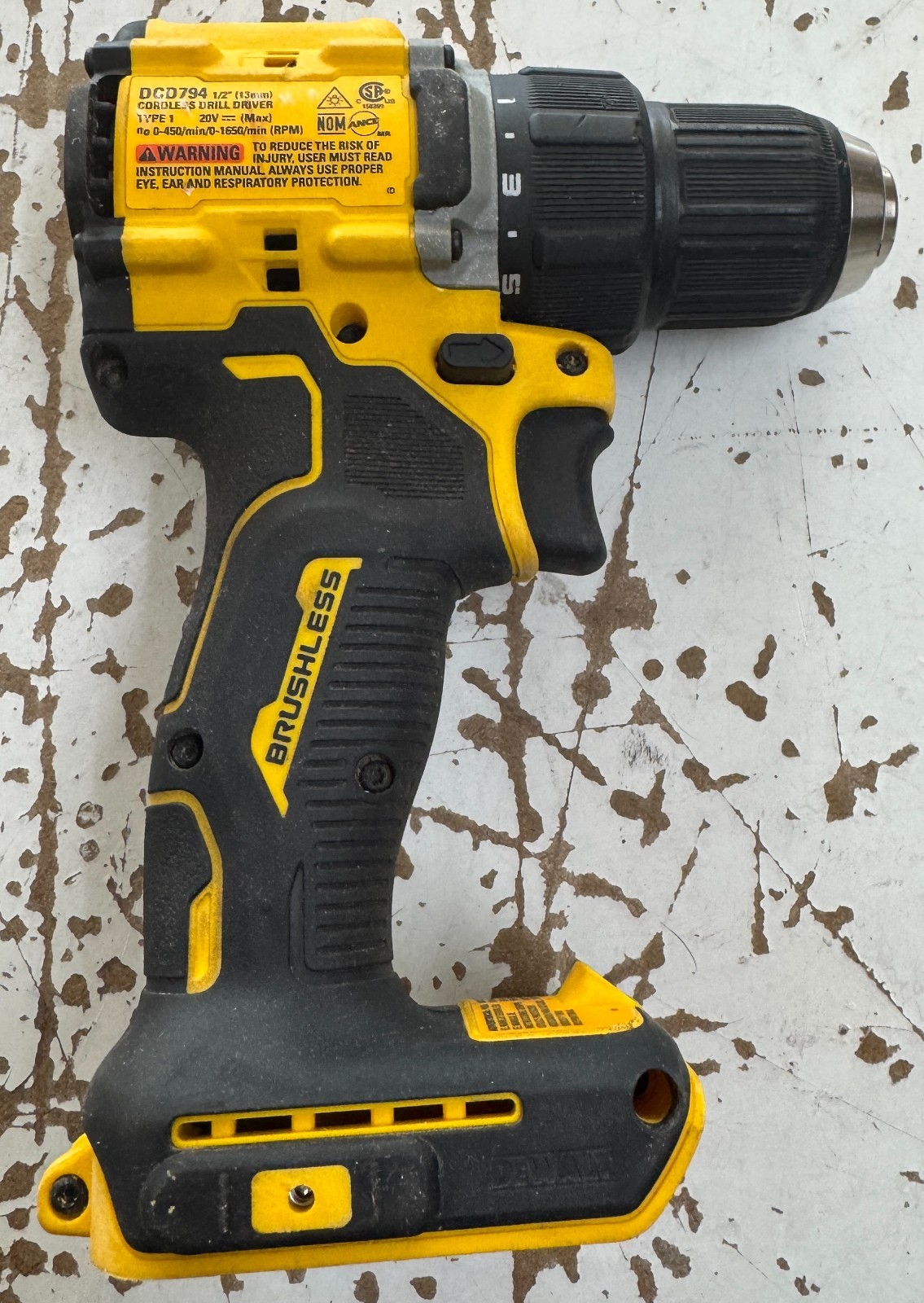 New Open Box 20v Dewalt DCD794 1/2" Cordless Drill/Driver (Tool Only)