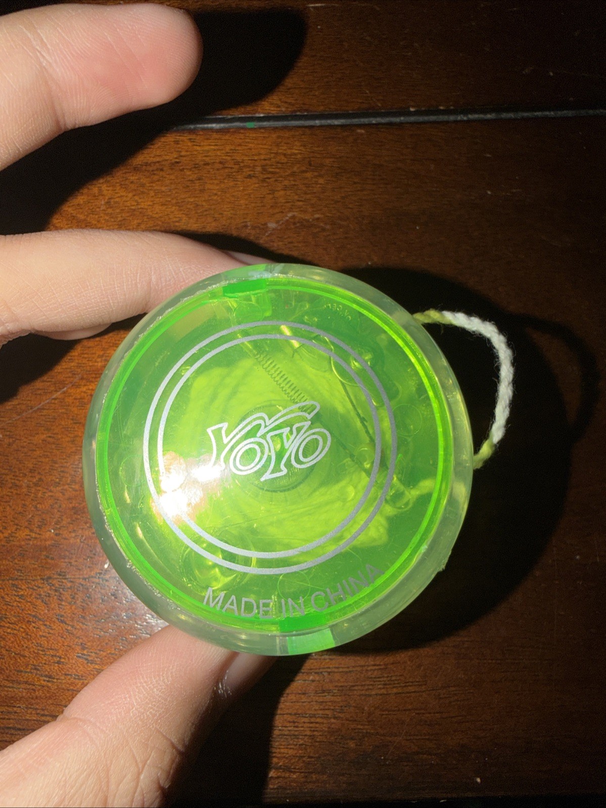 Vintage Clear Lime Green Yo Yo