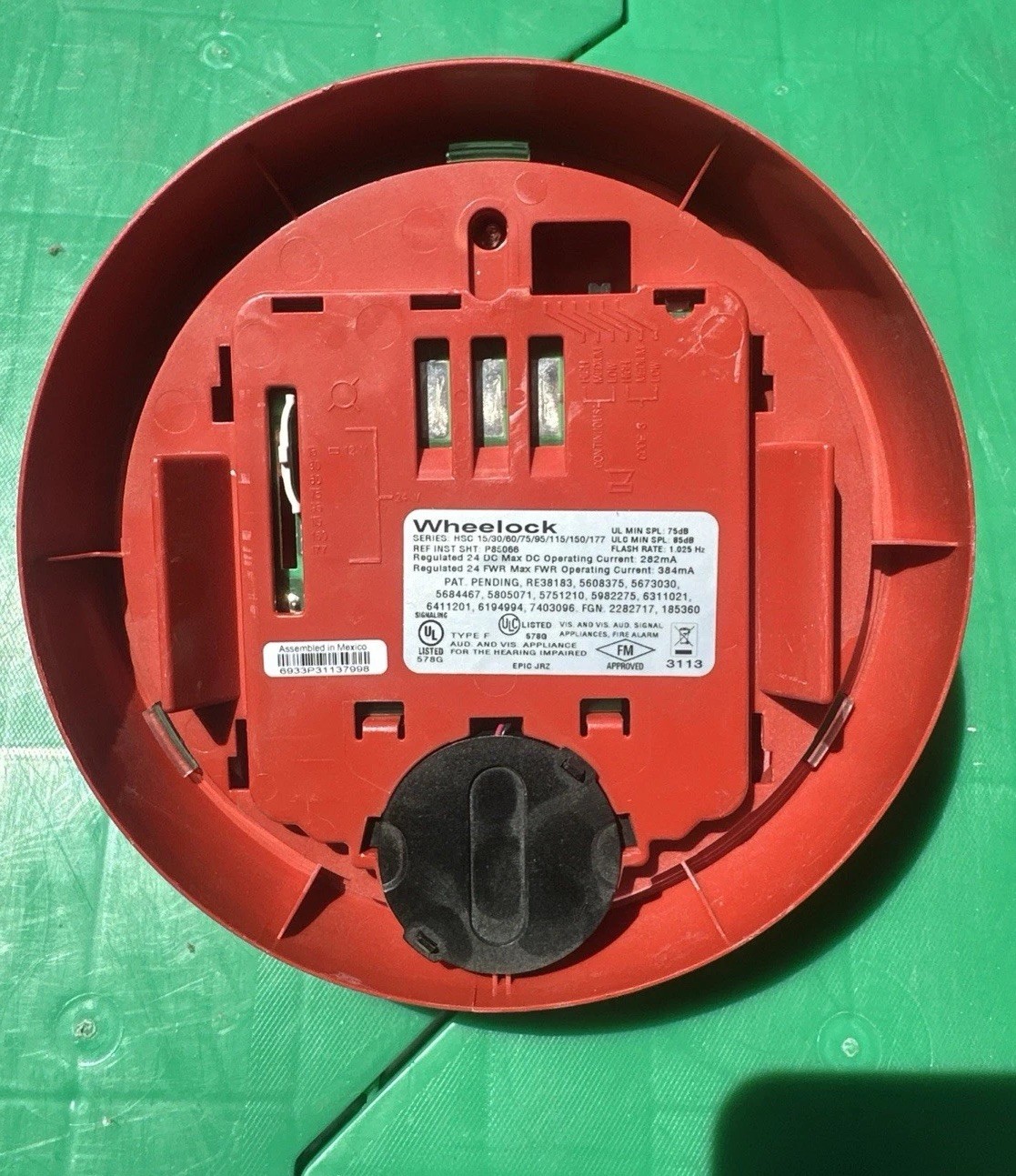 Eaton HSRC Red Ceiling Mount Wheelock Exceder Horn Strobe