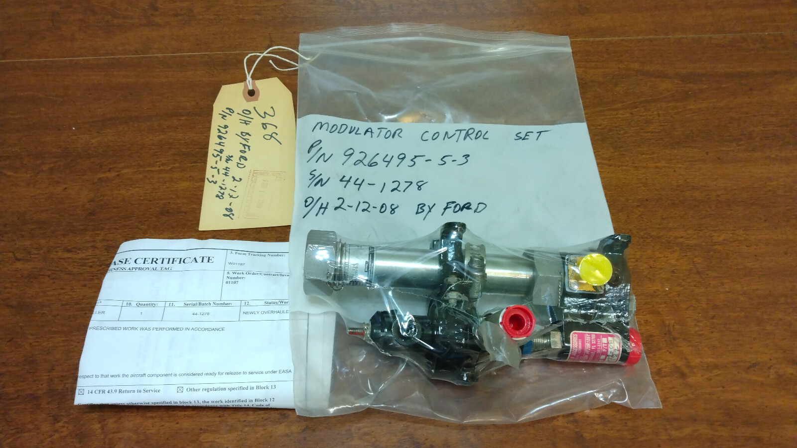 CONTROL SET MODULATOR P/N 926495-5-3 Overhauled FORD Includes Paperwork