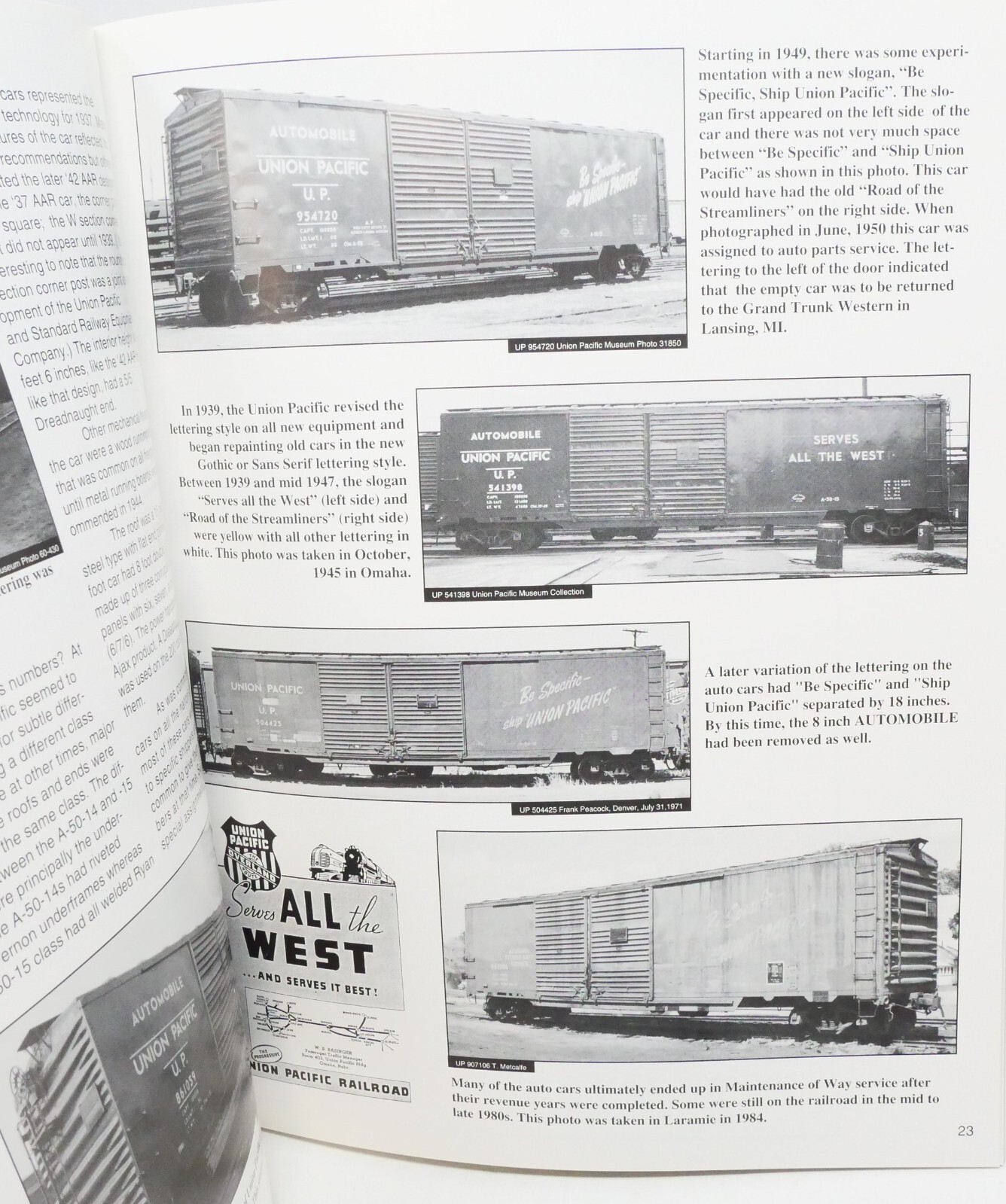 Union Pacific Railroad Modeler Volume 1, 2, 3, & 4, Terry Metcalfe
