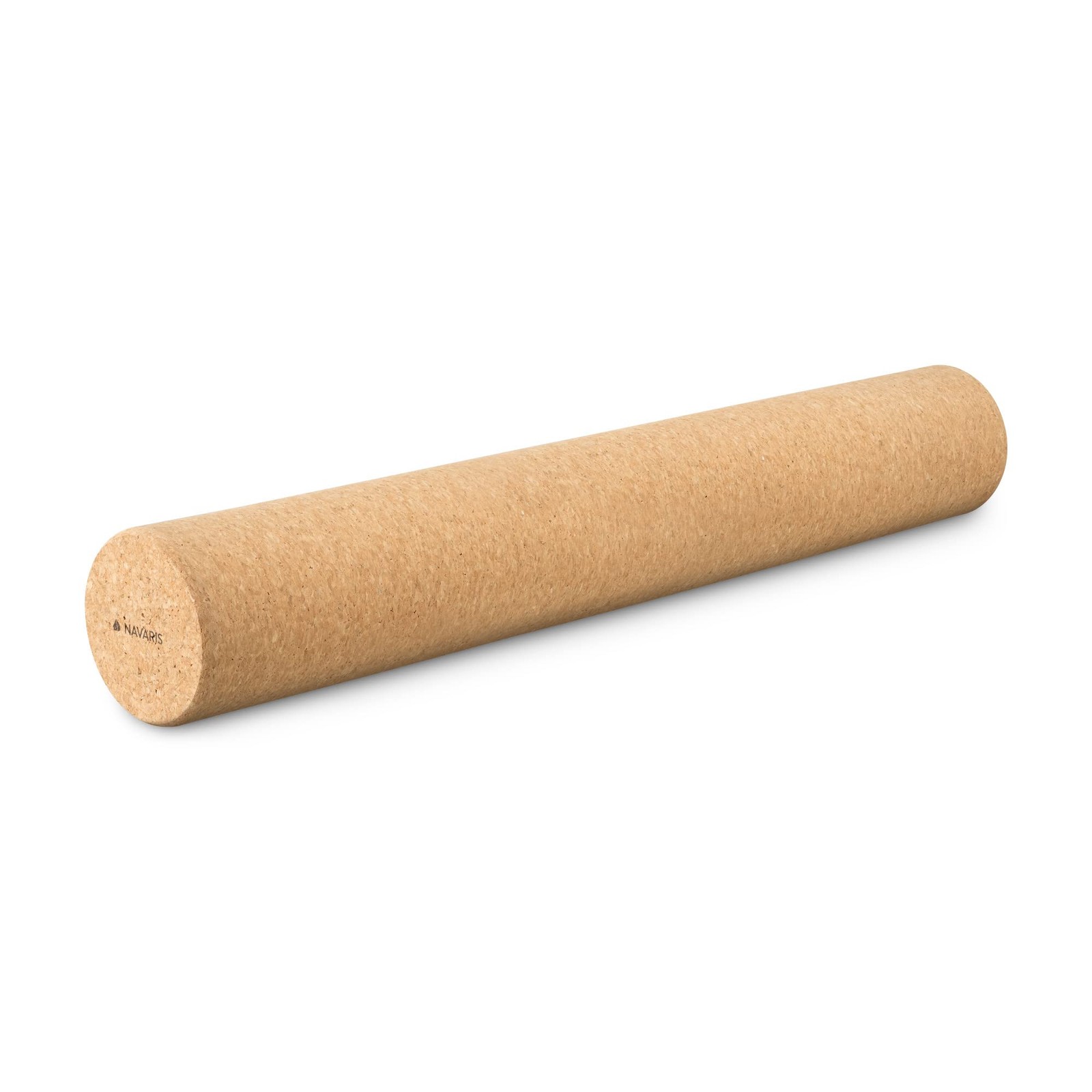 Navaris Cork Roller - Fitness Sport Yoga Cork Tube for Legs, Back, Muscles - Lar
