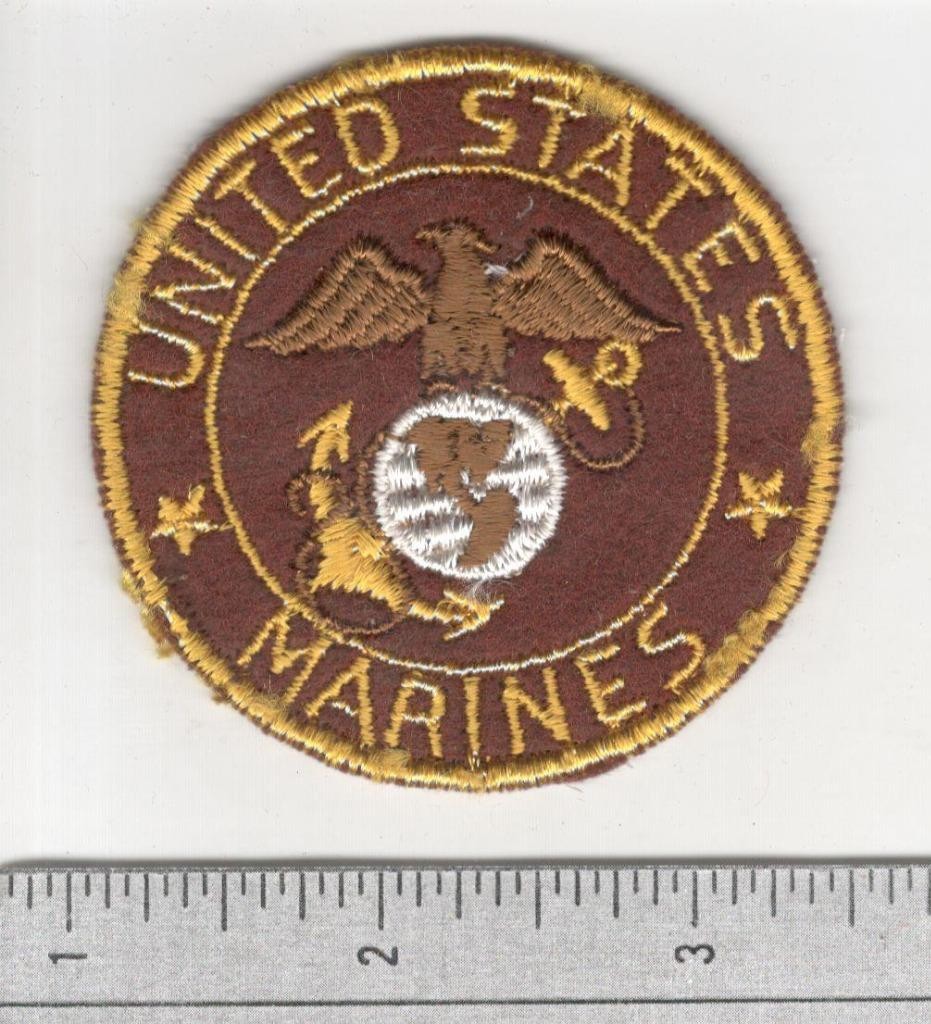 WW 2 US Marines 2-3/4" Sweetheart USMC Patch Inv# S670