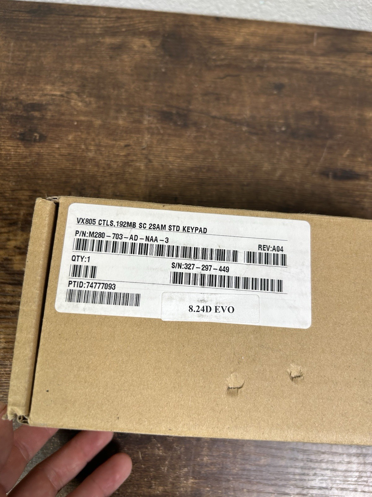 VeriFone VX805 CTLS Pin Pad Tamper Chip/Card Reader -