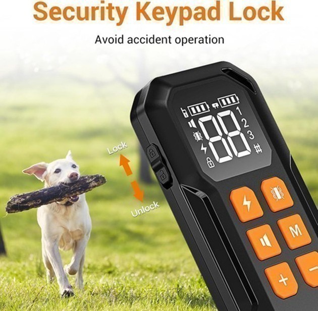 985 FT Wireless Remote Dog Collar Shock Training Rechargeable Waterproof LCD Pet