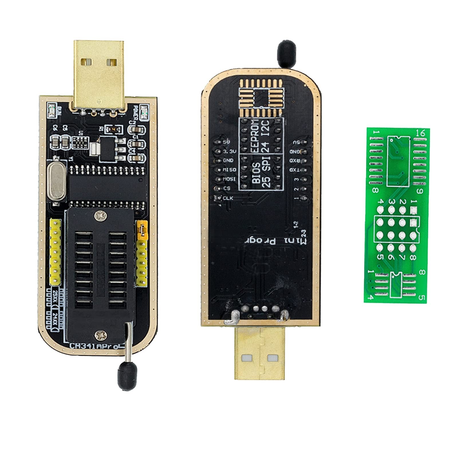 SOIC8 SOP8 Test Clip Flash IC Clips Socket Adpter Programmer BIOS with USB...