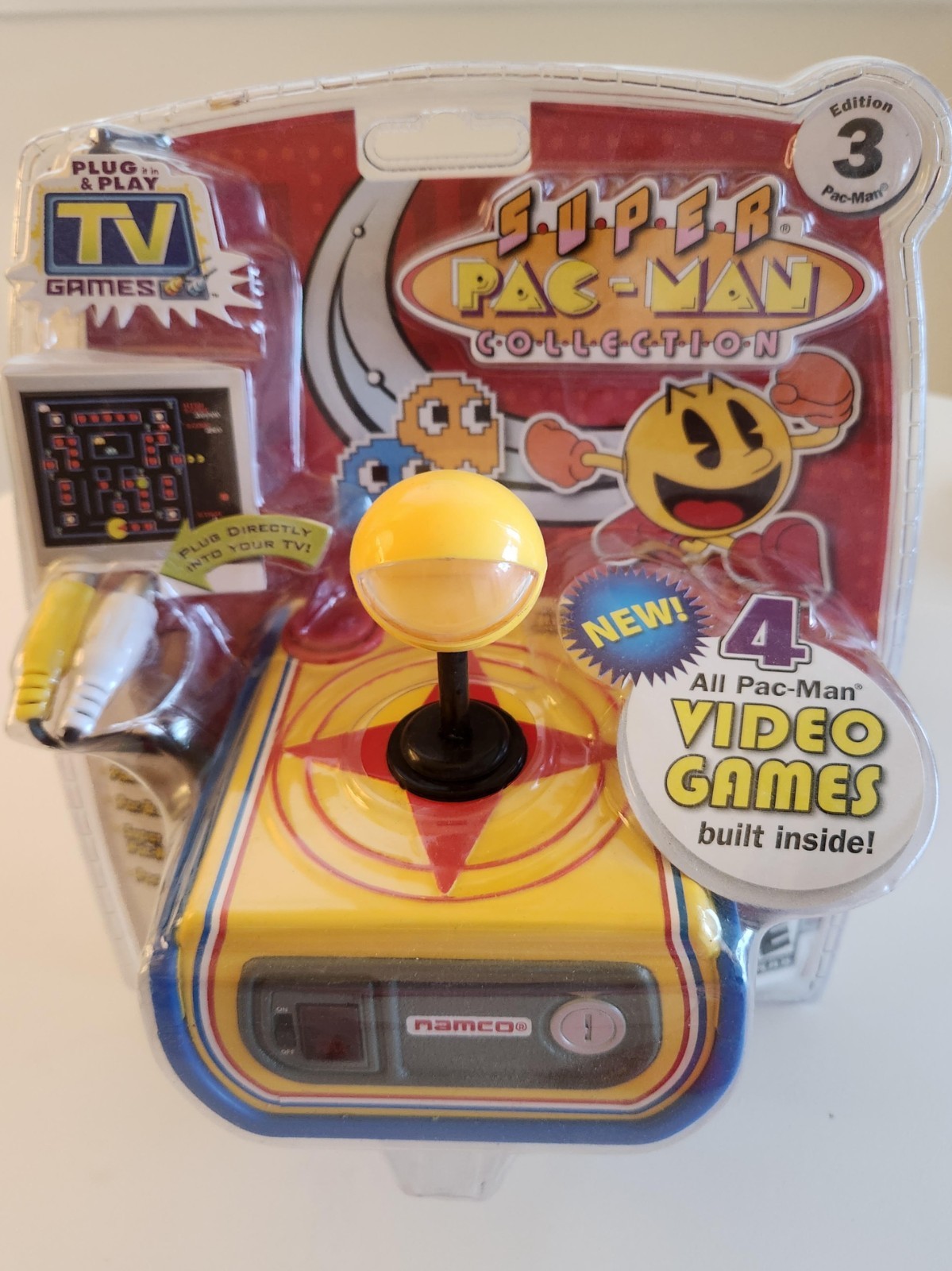 Collectible Super Pac-Man Collection  TV Game - 4 in 1 Plug & Play - NOS - DS04