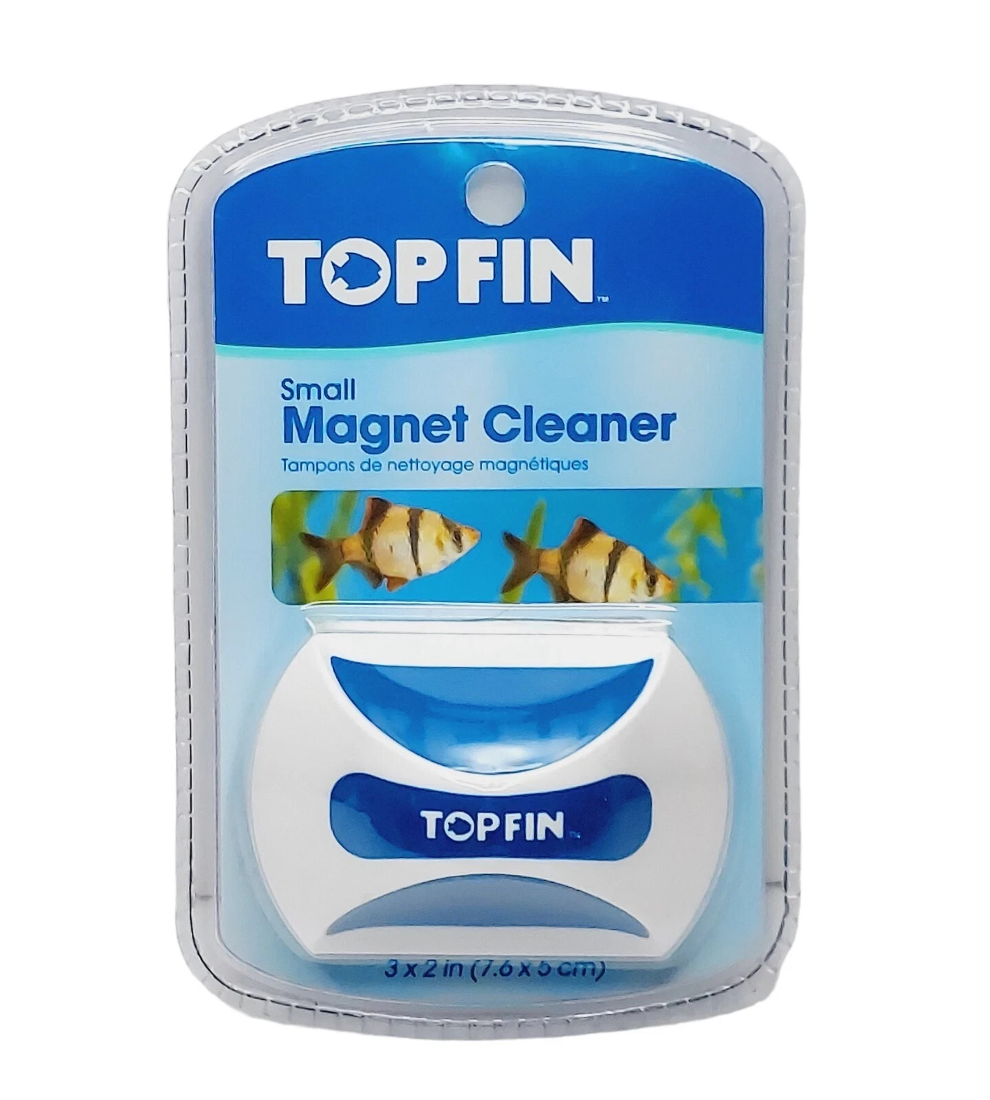 Top Fin Magnet Cleaner Aquarium Magnet 3" x 2" Small (7.6 x 5 cm) - NEW