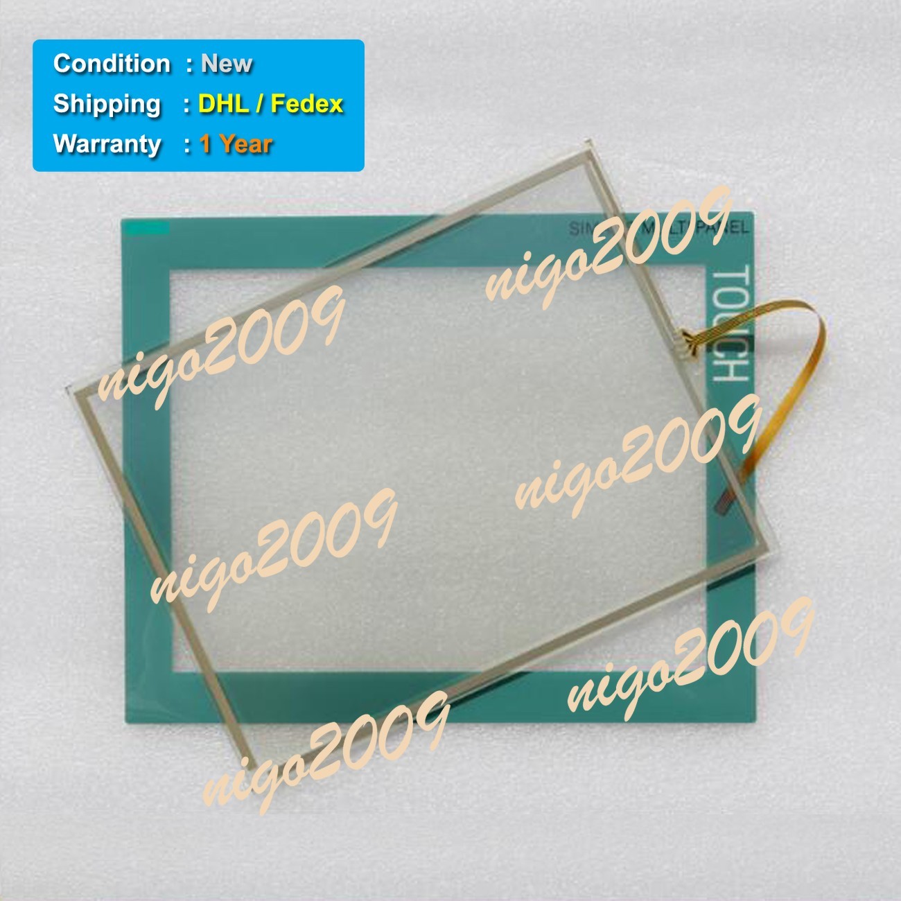 Touch Screen FilmOverlay Fit for SIMATIC MP377 INOX 15" TOUCH 6AV6644-0CB01-2AX0