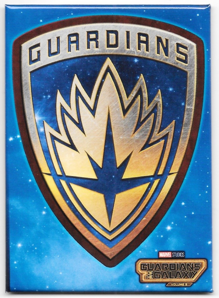 Guardians of the Galaxy Vol. 3 Logo Image On Blue Refrigerator Magnet NEW UNUSED