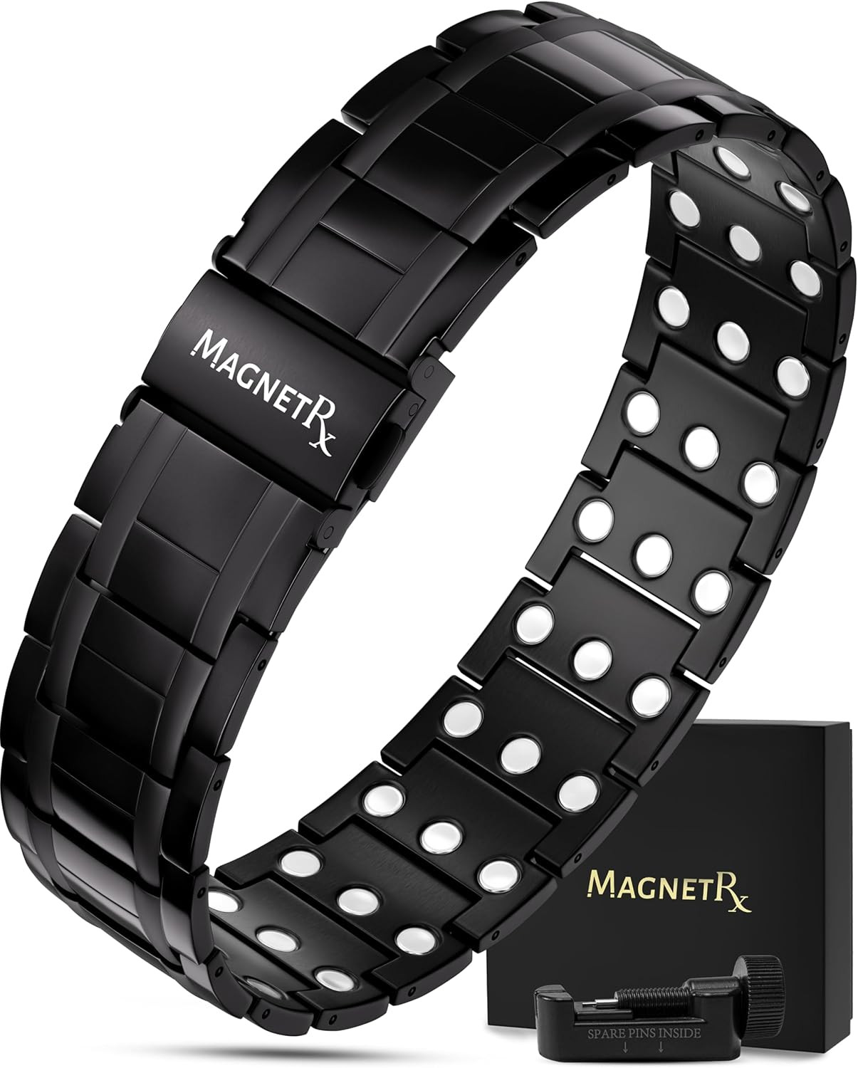 ® 3X Strength Magnetic Bracelets for Men – Effective Titanium Mens Magnetic Brac