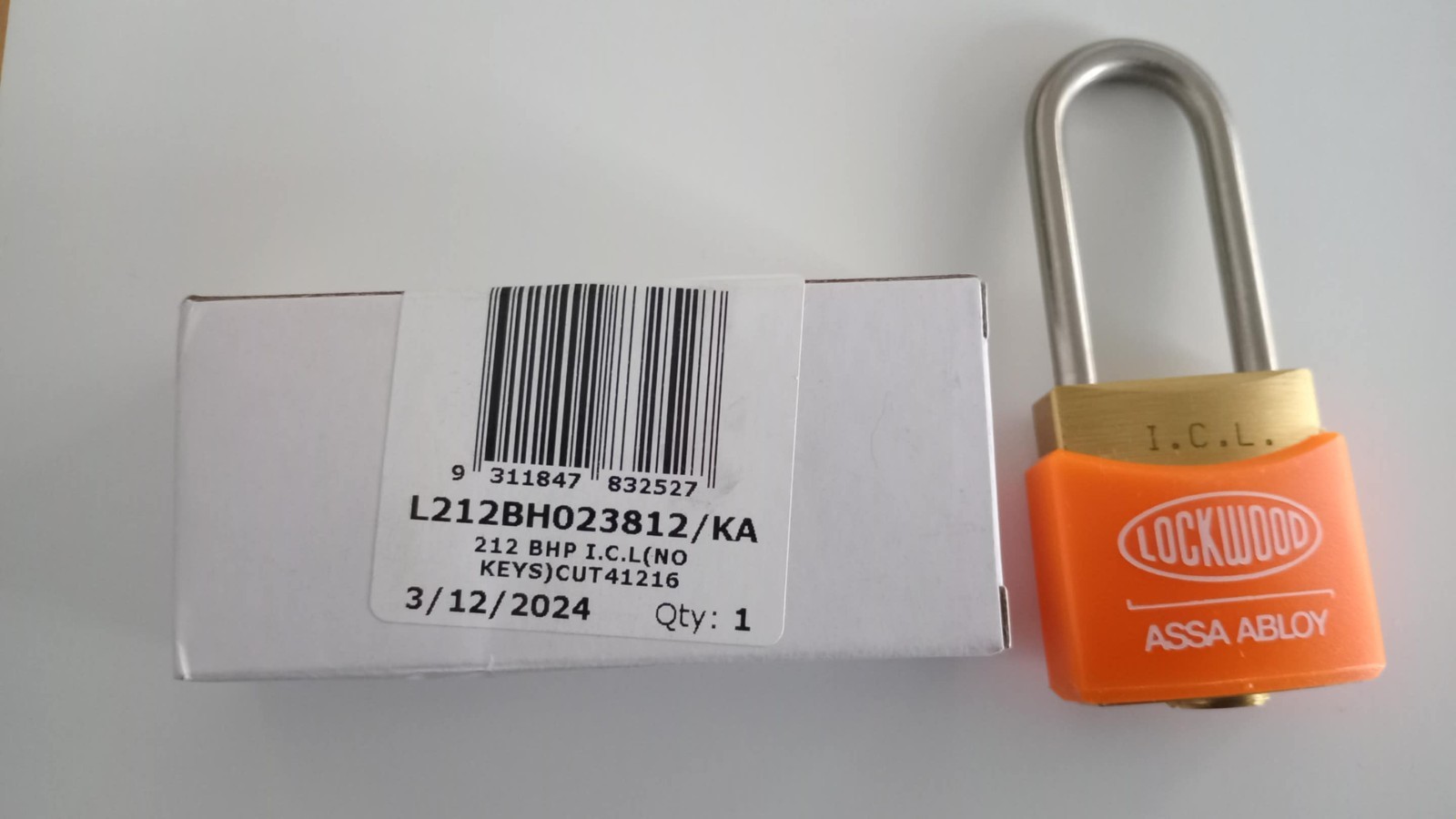 LOCKWOOD - ASSA ABLOY Padlock Lock 75mm Brass