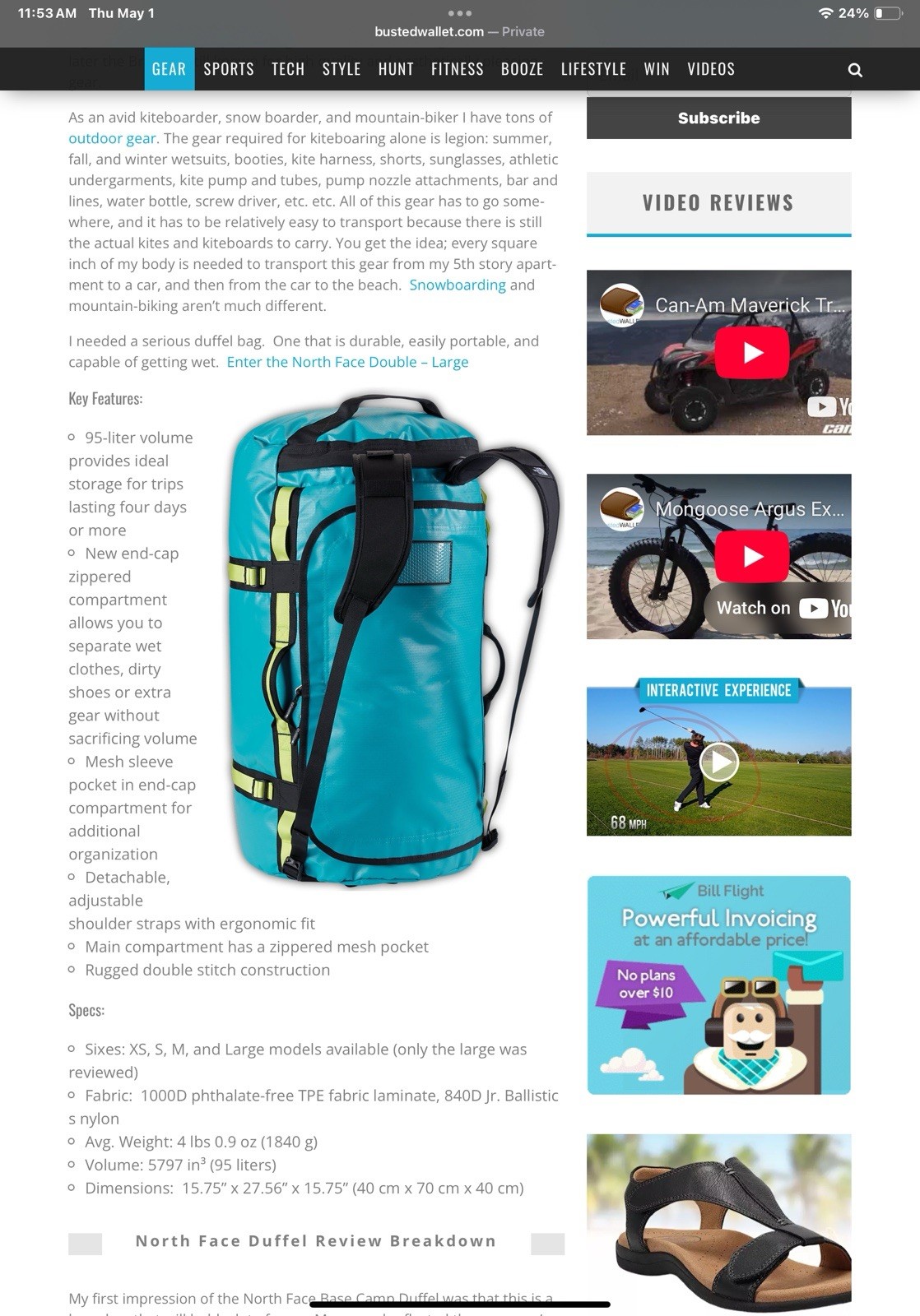 The North Face] Backpack BC Duffle S Black-green