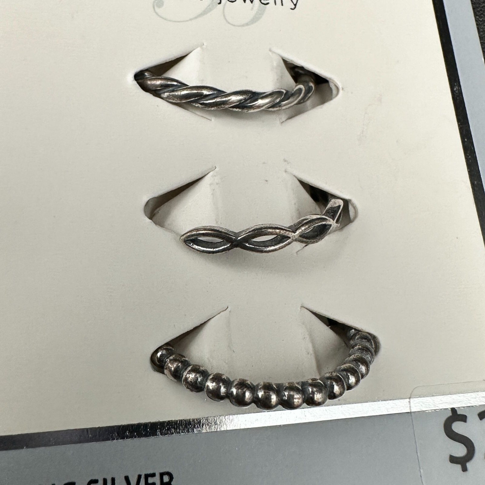 Brilliance Sterling Silver Rings Set Of 3 Stackable 925 Toe Rings Adjustable
