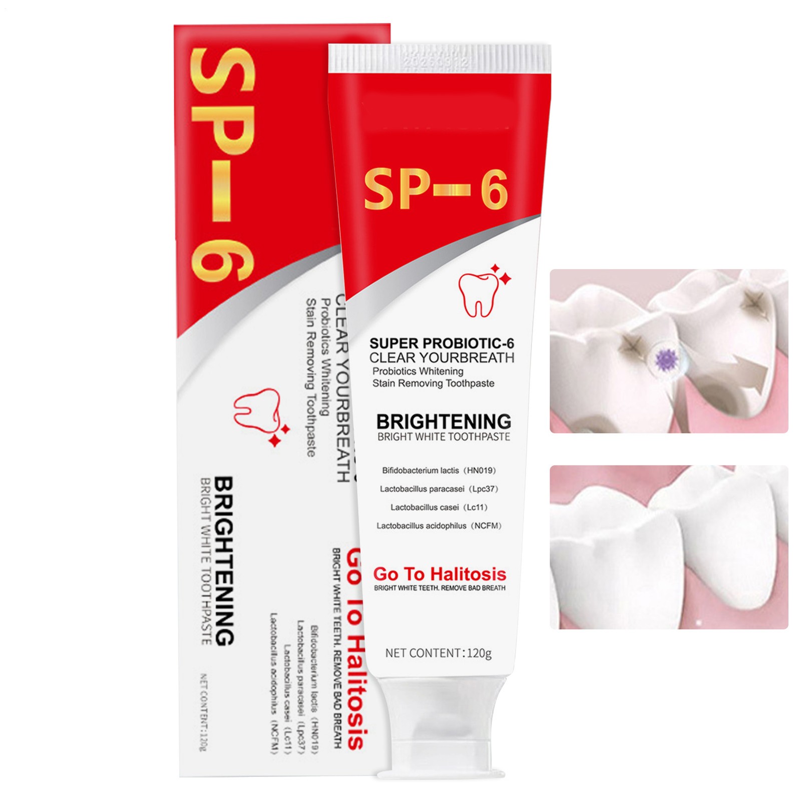120g MS DRWIKEY Probiotic Toothpaste SP-6 Whitening Tooth Oral Hygiene Clean