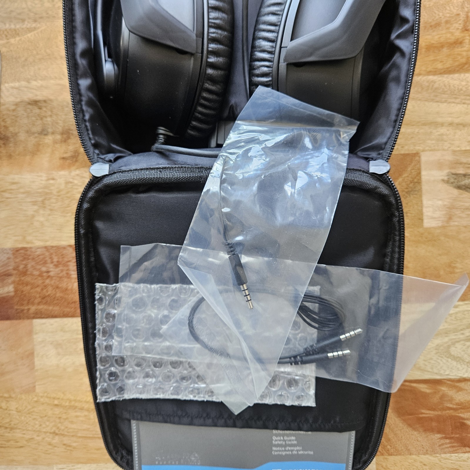 Sennheiser S1 Passive Aviation Headset - Open Box w/ Case, Manual & Accessories