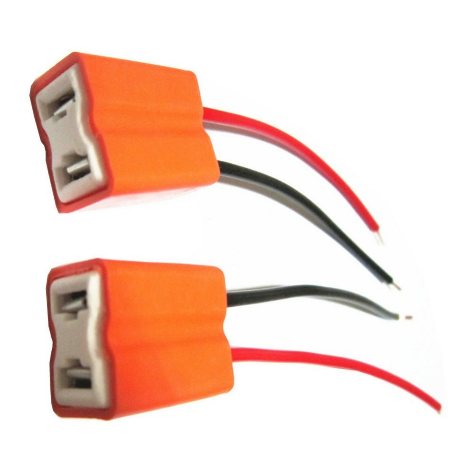 Wire Pigtail Female Ceramic S H7 Two Harness Head Light Low Beam Socket Plug Fit
