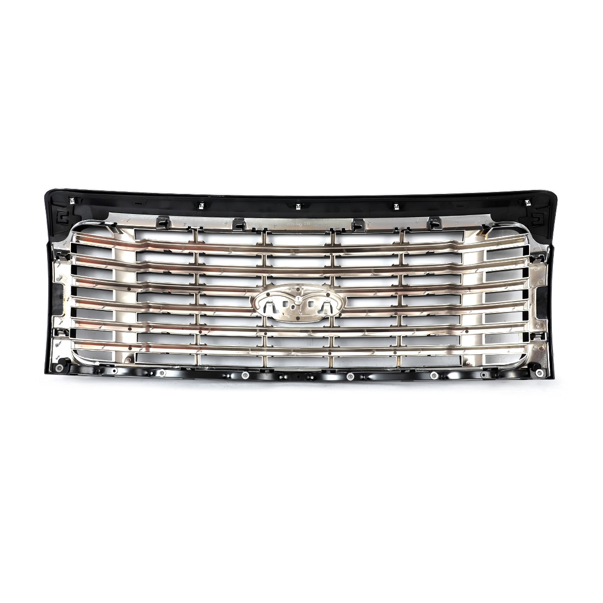 Sterling Gray For 2009-2014 Ford F150 Harley-Davidson Look Front Bumper Grille