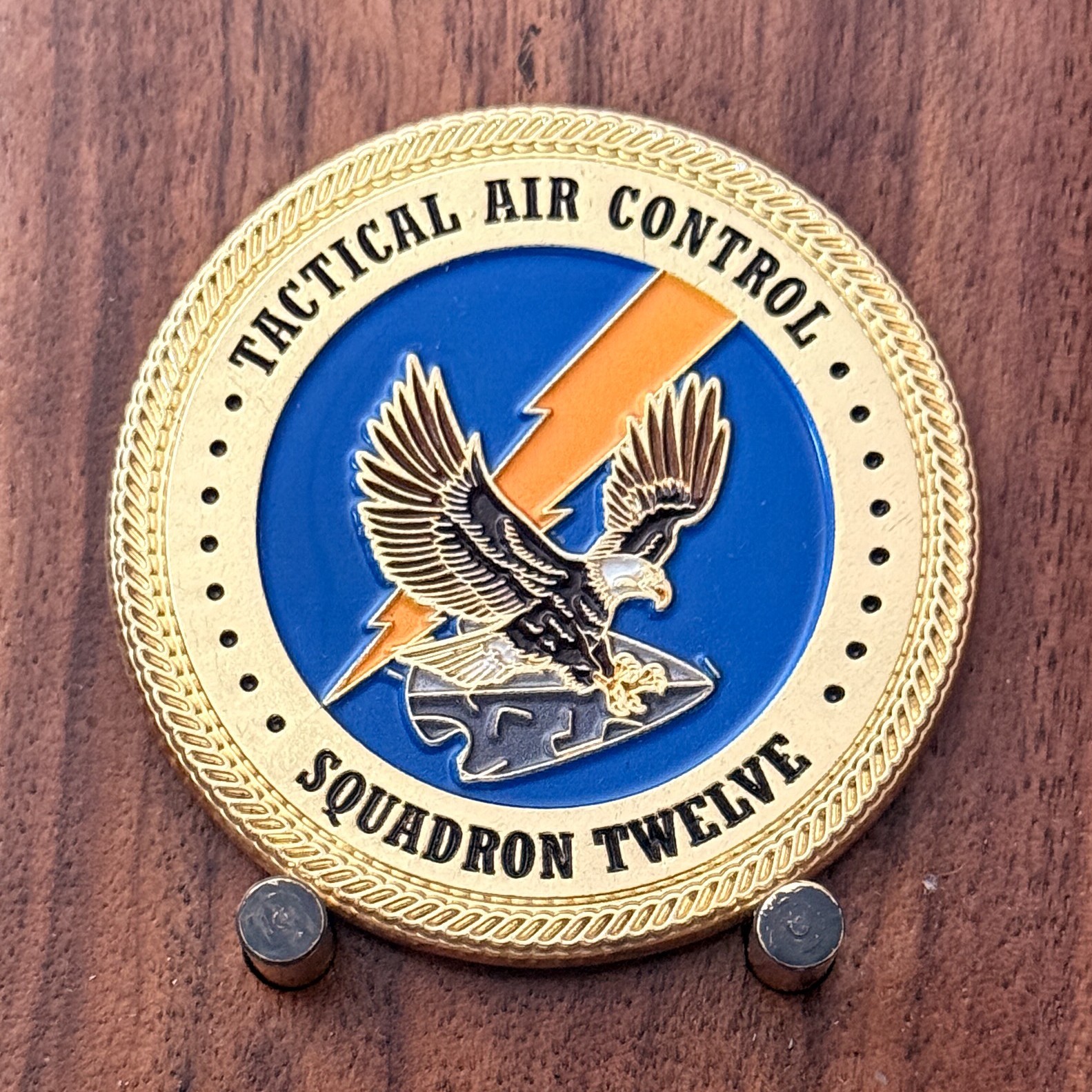 TAC Squadron 12 Talons Reenlistment Eagle Challenge Coin  W#16