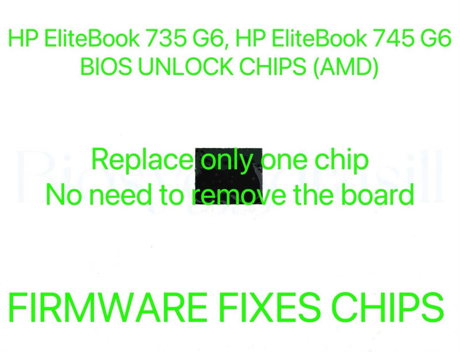 HP EliteBook 735 G6, HP EliteBook 745 G6 AMD, NO PASSWORD BIOS CHIP 6050A3044201