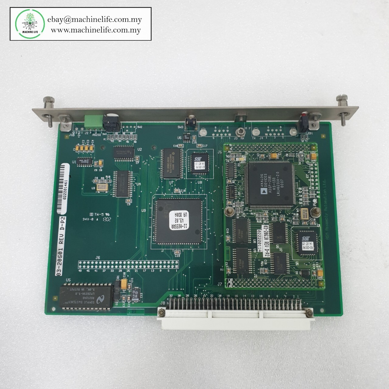 ASM 02-15458 03-20601 REV D-P2 HIPEC CPU BD & ADSP BD ASSY / 03-20610 REV D-P2