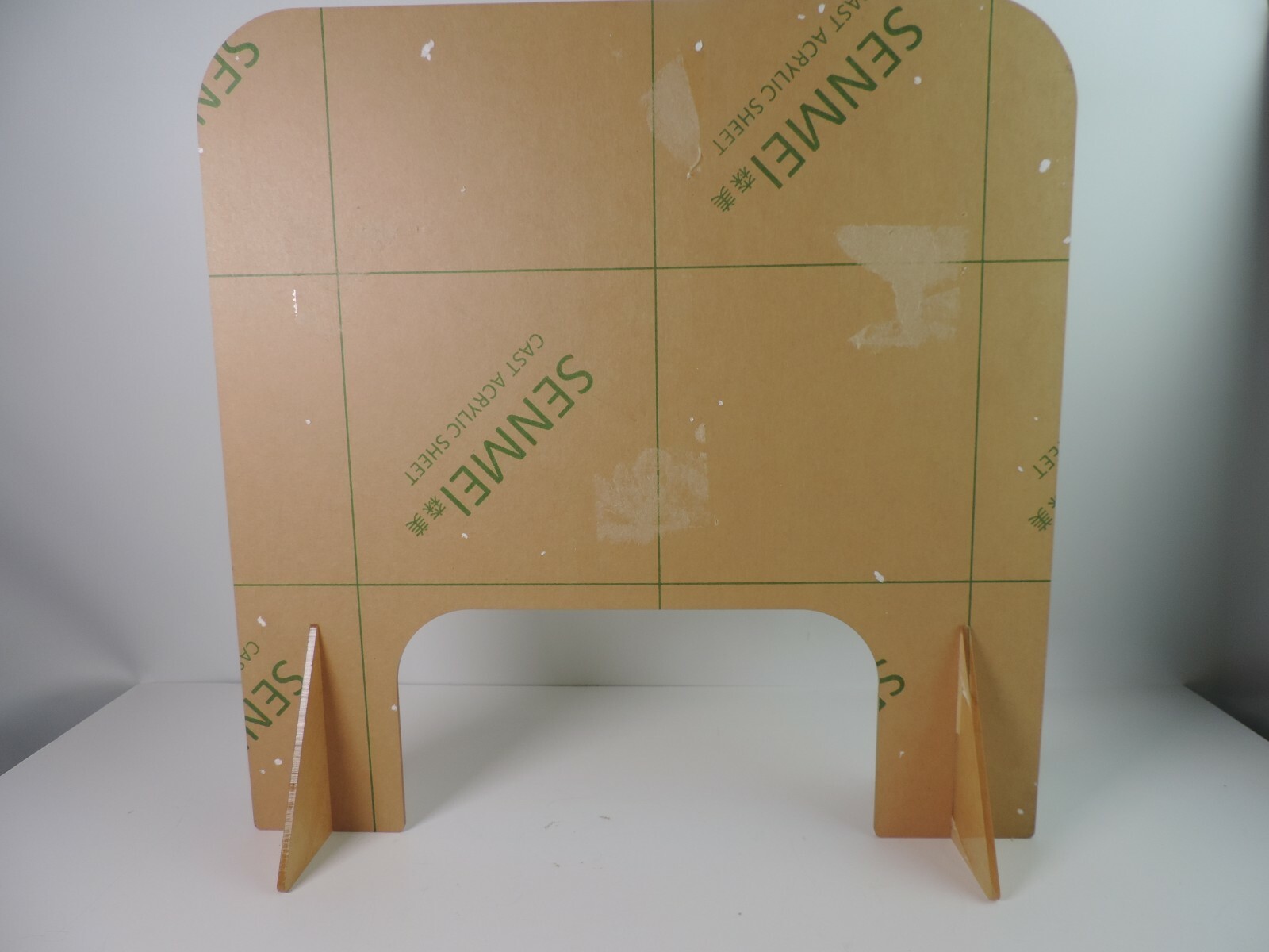 SNEEZE GUARD ACRYLIC PLEXIGLASS TABLE DESK CHECKOUT COUNTER SHIELD 16x16