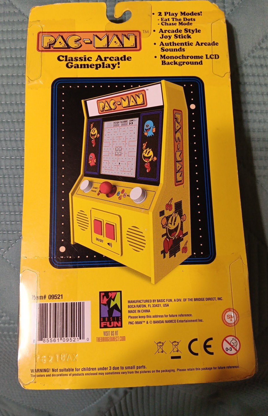 Pac Man Classic Arcade Gameplay Mini Game Unopened Handheld Works