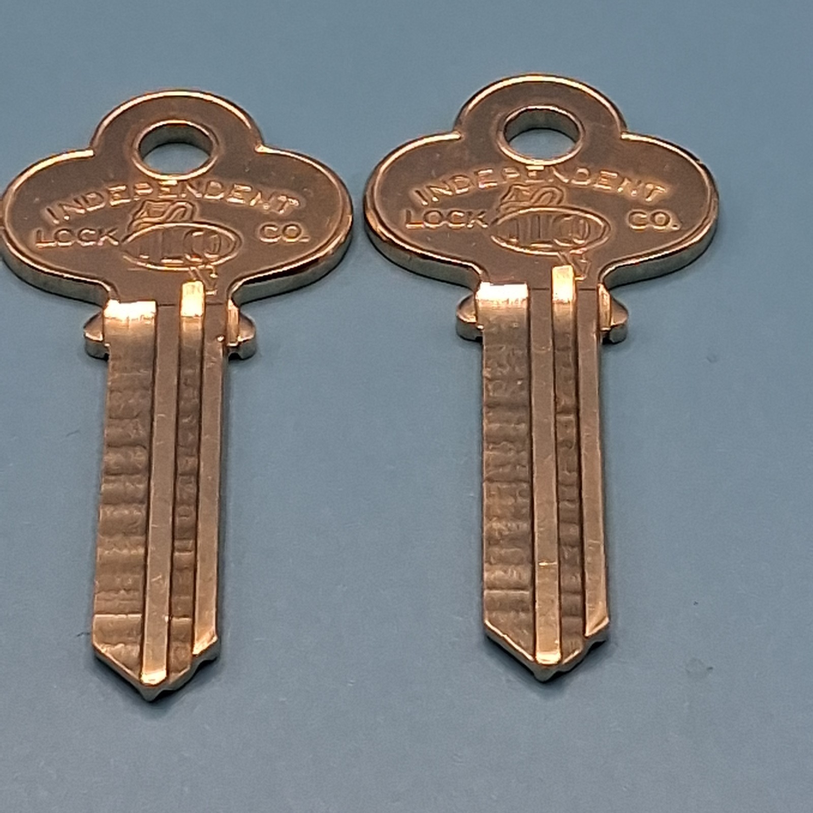 Vintage ILCO Independent Lock Co R1001 EG Key Blanks Lot Of 2 USA NOS Locksmith