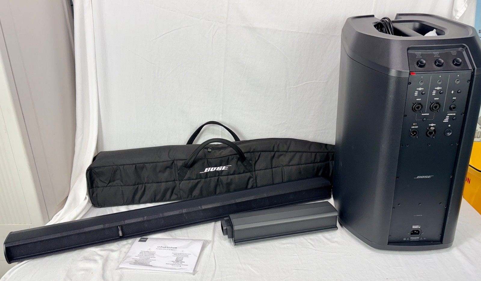 New OPEN BOX BOSE L1 PRO 16 Portable Line Array Subwoofer Speaker System w/ Case