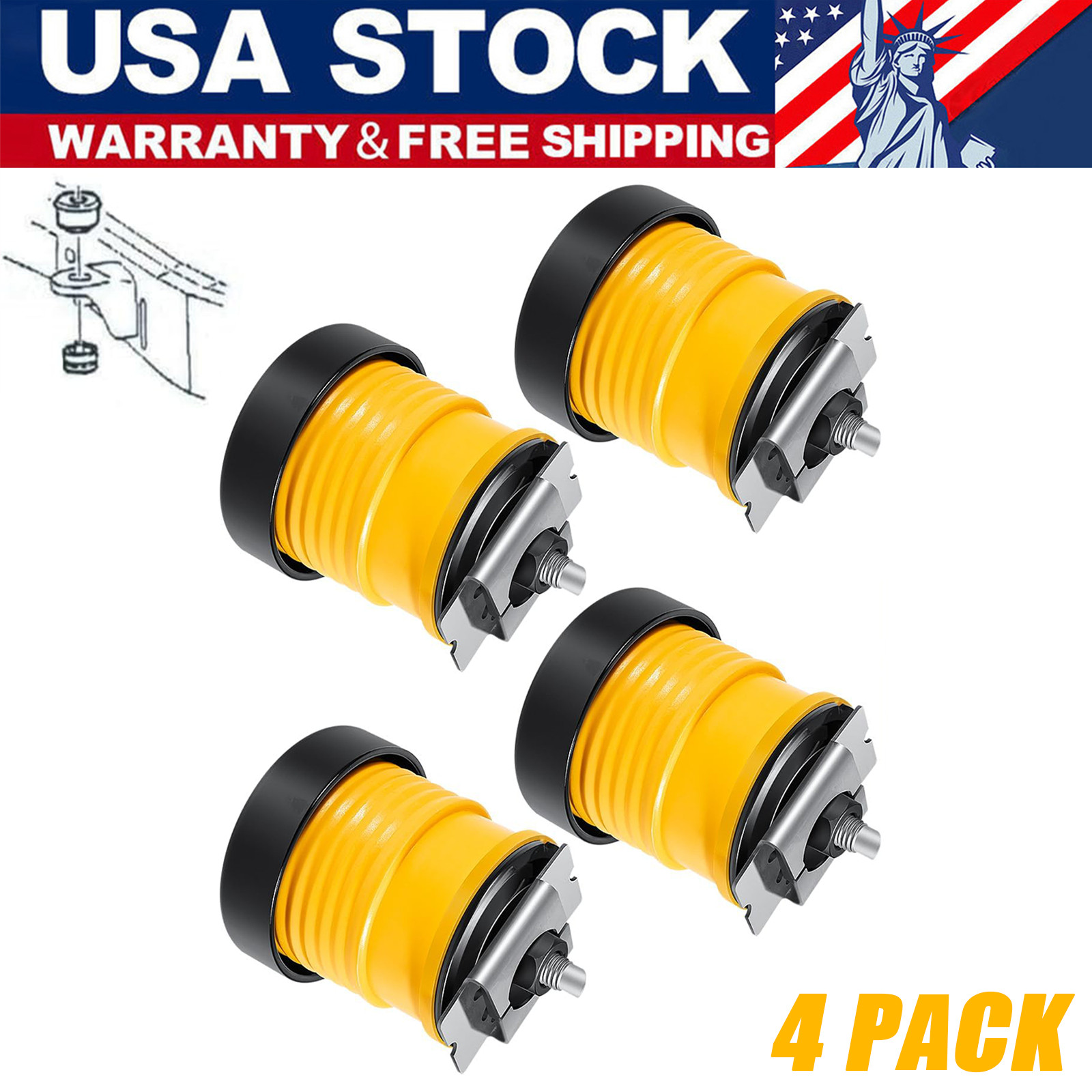 924-066 Body Mount Bushing Kit for Ford F250 F350 F450 SuperDuty 2008-2016 2/4WD