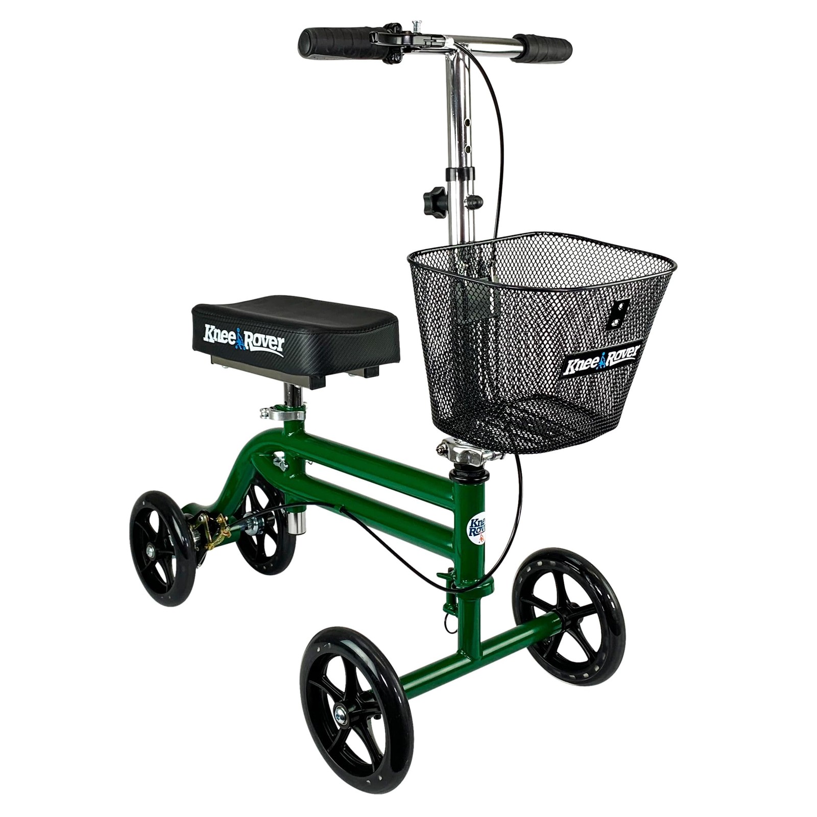 KneeRover Steerable Knee Scooter for Adults, Green 1 Count (Pack of 1),