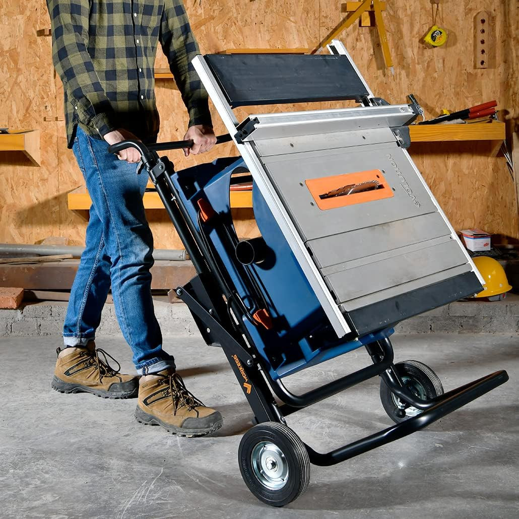 Portable Table Saw Stand, 330 Lbs Load Capacity Rolling Foldable Table Saw Table