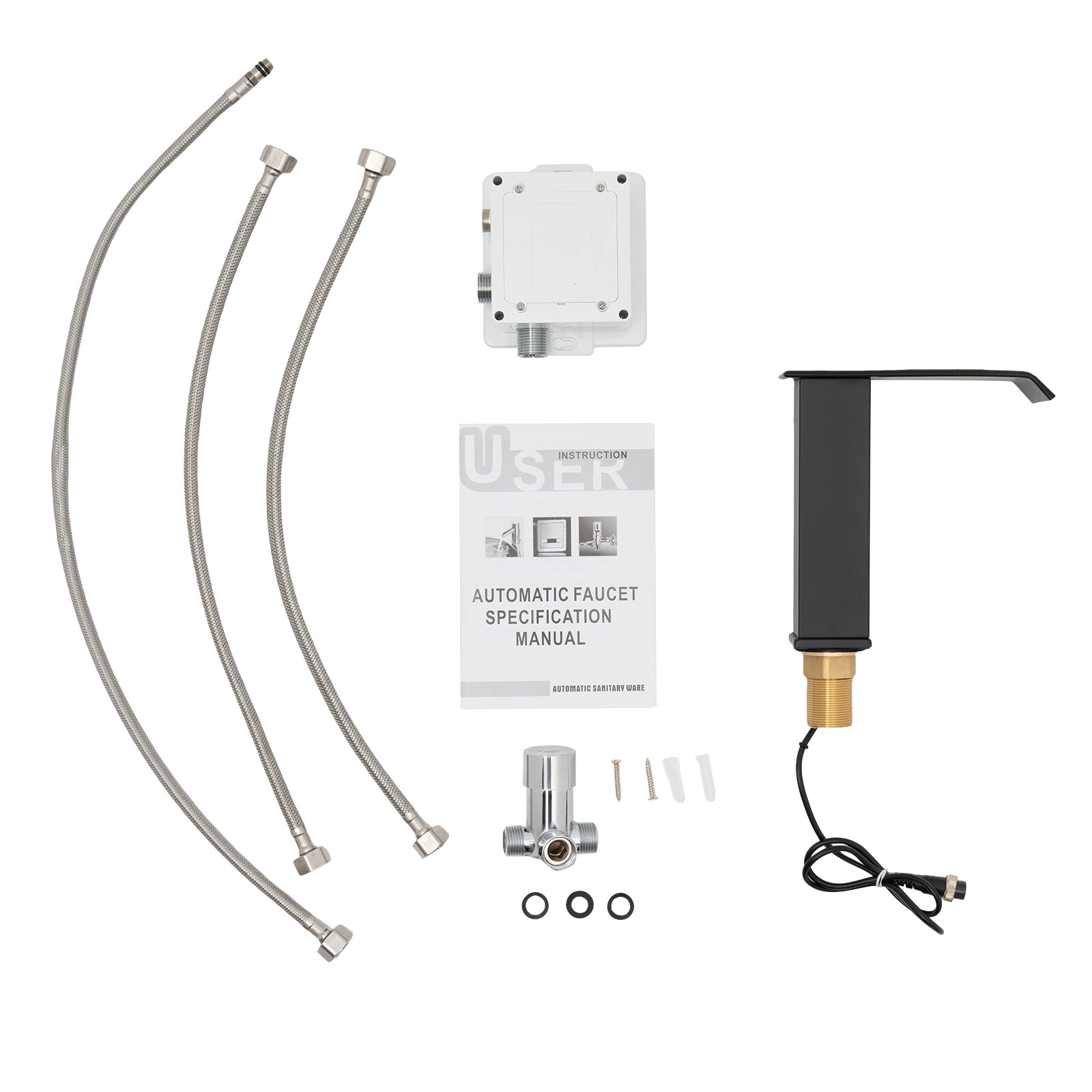 Touchless Waterfall Bathroom Faucet with Infrared Sensor for Easy Use