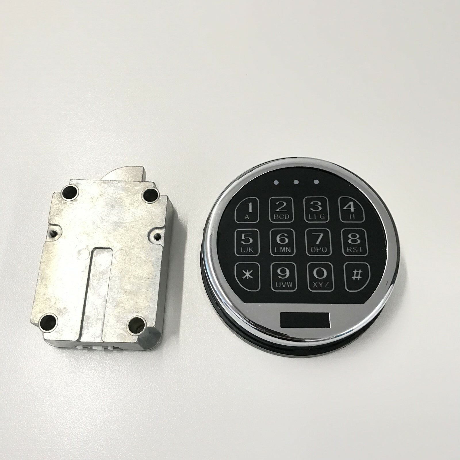 Chrome Light LED Keypad Basic Swingbolt Lock Replace Most S&G LG NL SecuRam