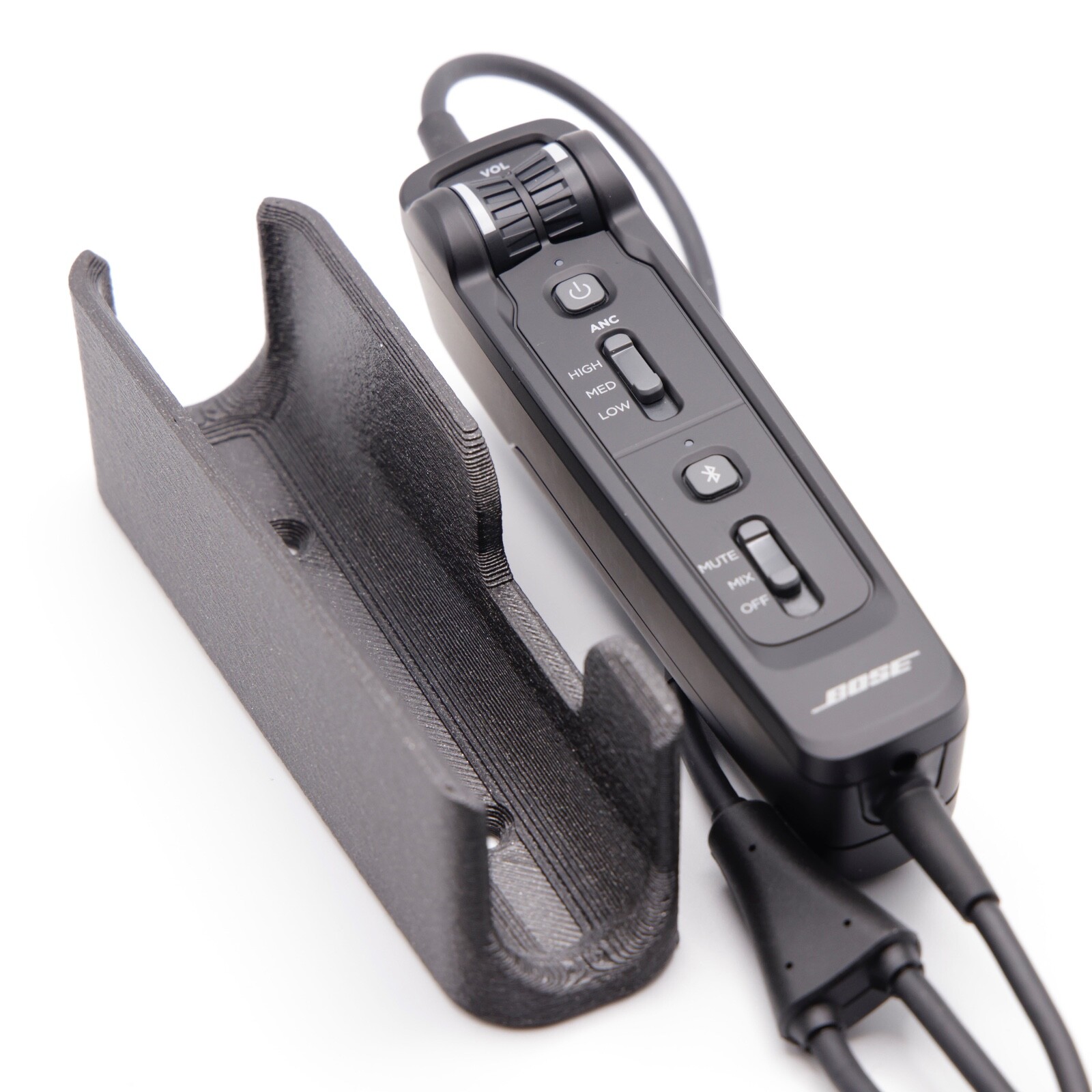 (New 2023 Model) Bose A30 Aviation Headset Controller Mount - Lifetime Warranty