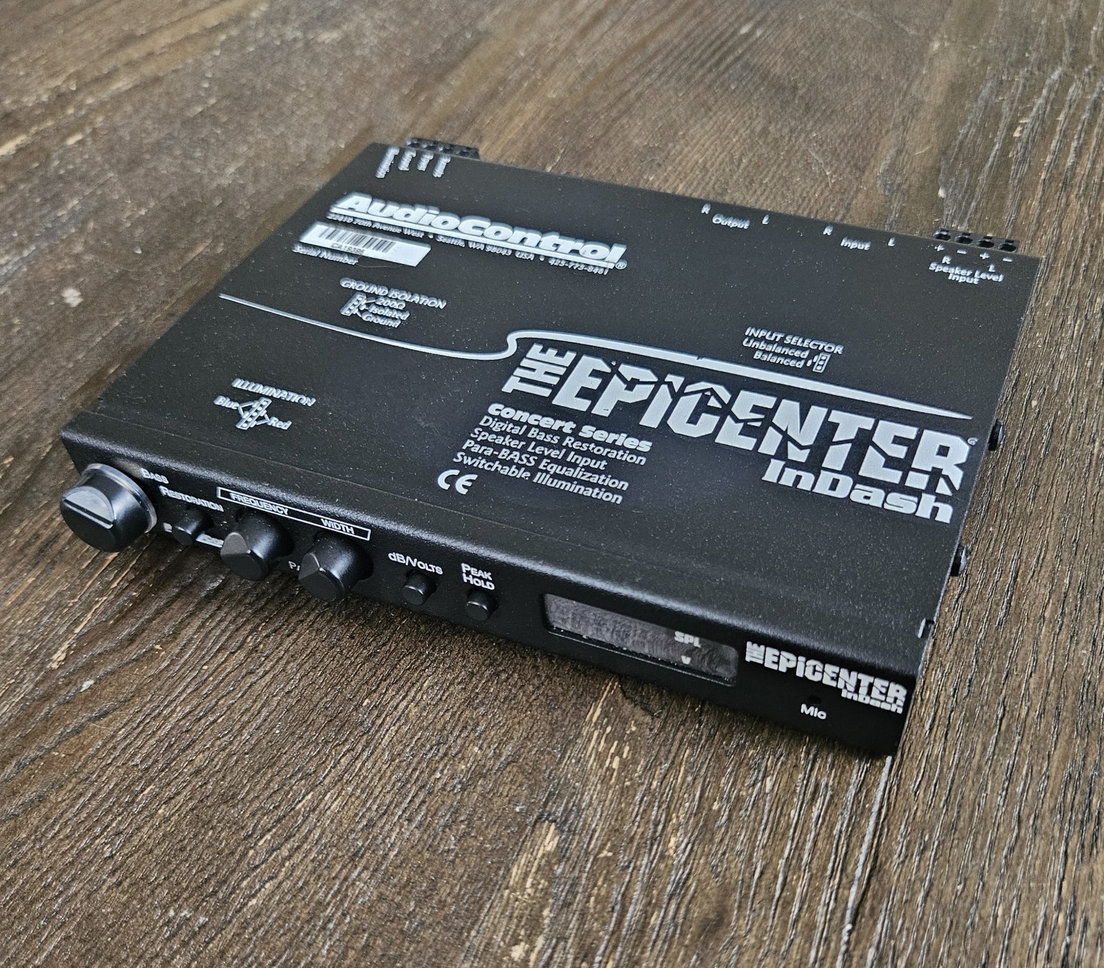 THE EPICENTER® INDASH INDASH BASS RESTORATION PROCESSOR AUDIOCONTROL