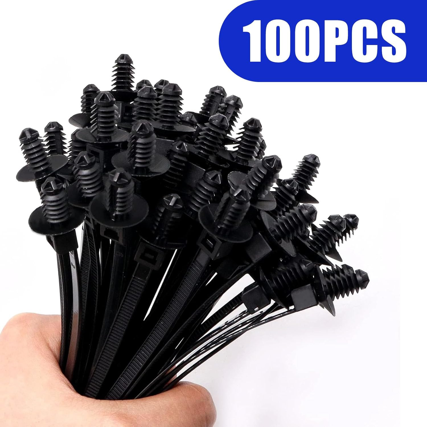 Christmas Tree Cable Ties Universal Push Mount Compatible Boat Trailer 100 Pcs
