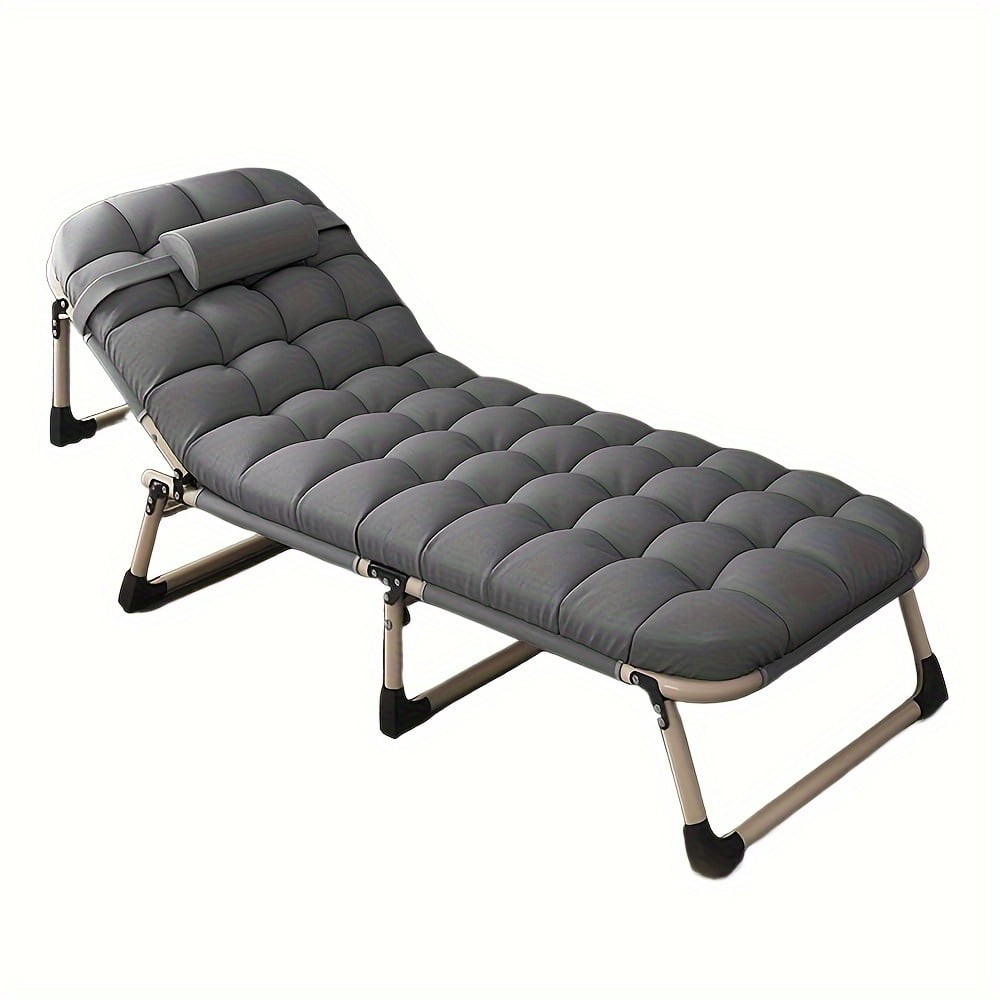1Pc Ergonomic Folding Recliner Bed (With Mattress): Multi-Functional, Manually A