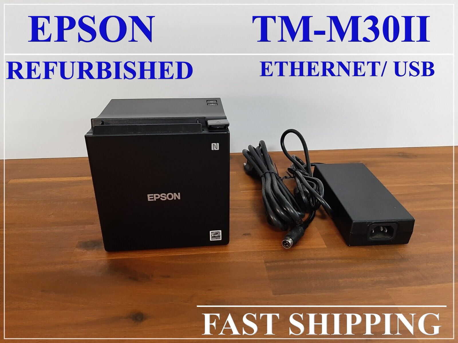 Epson TM-M30II M362A Point of Sale Thermal Printer Ethernet USB w/ Power Supply