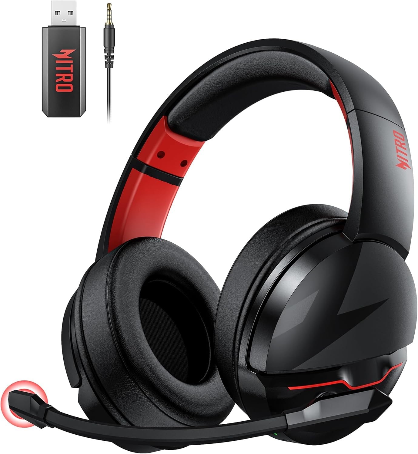Wireless Gaming Headset, PS5 Headset with 2.4GHz for Ps5, Ps4, PC, Switch, Bl...