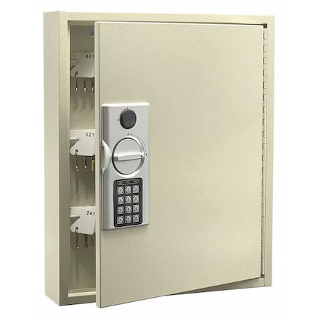 Key Cabinet, Steel, Beige, 110 Key Capacity, 52Au01
