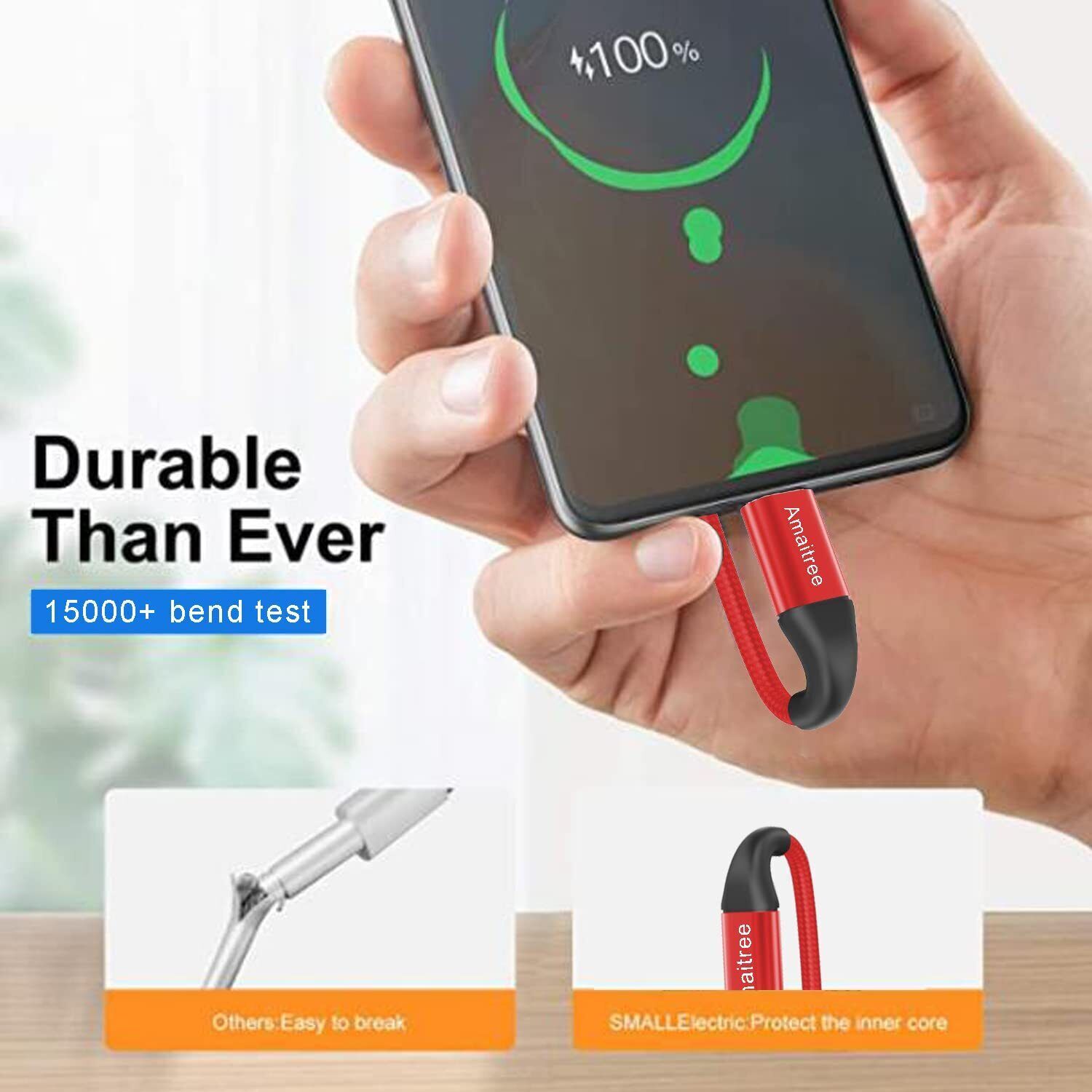 3 Pack USB-C to USB-C Cable Type-C Cable Cord Fast Charger Charging Data Sync