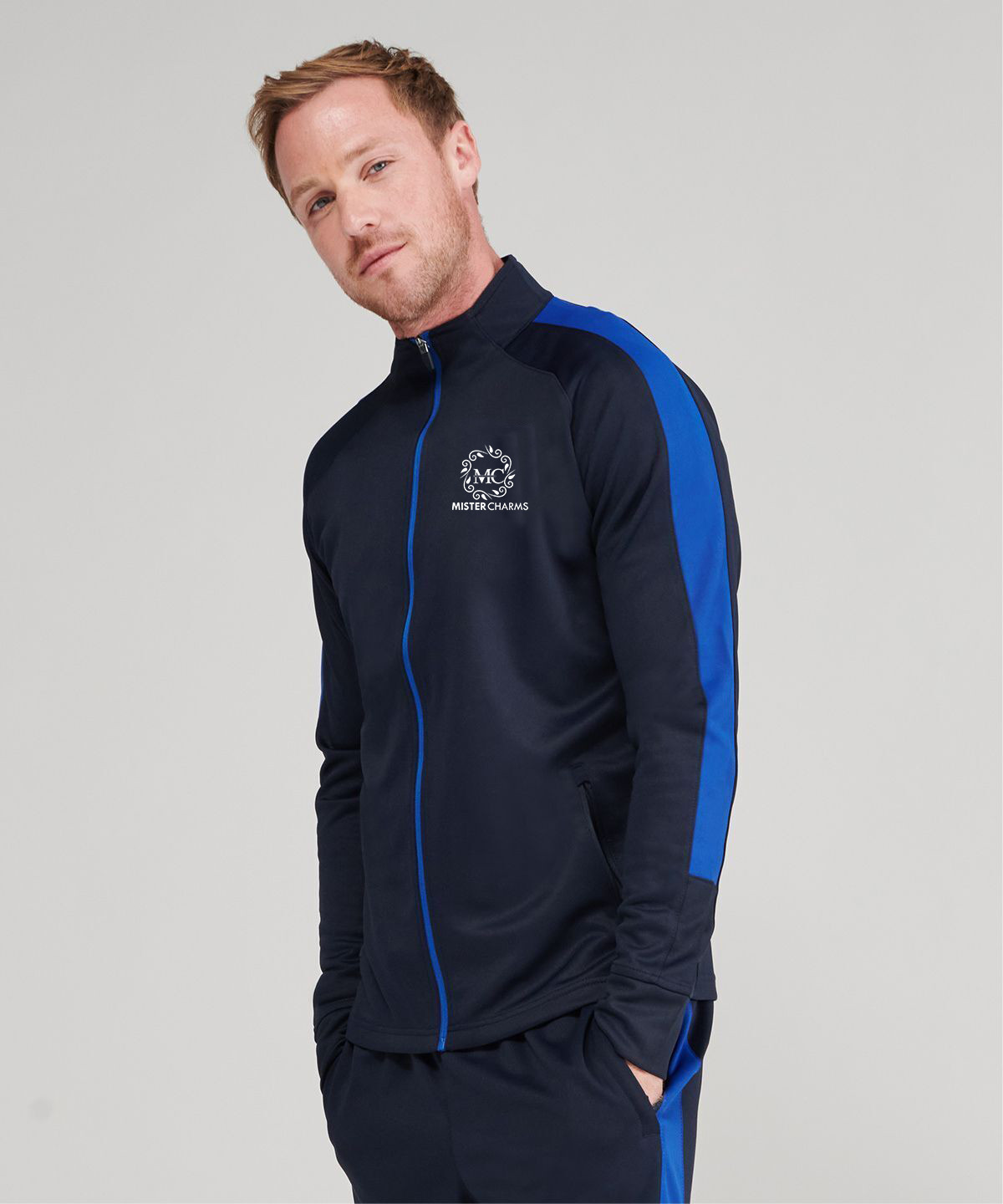 Personalised Mens Custom Printed Tracksuit Top & Bottom