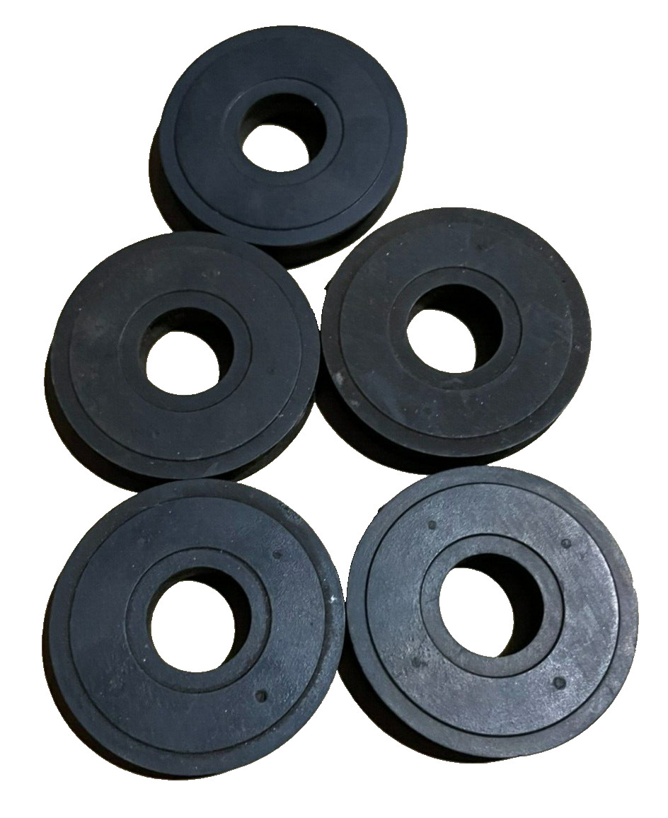 Unbranded Rubber Pulley Sheave 1 Groove (Lot of 5)