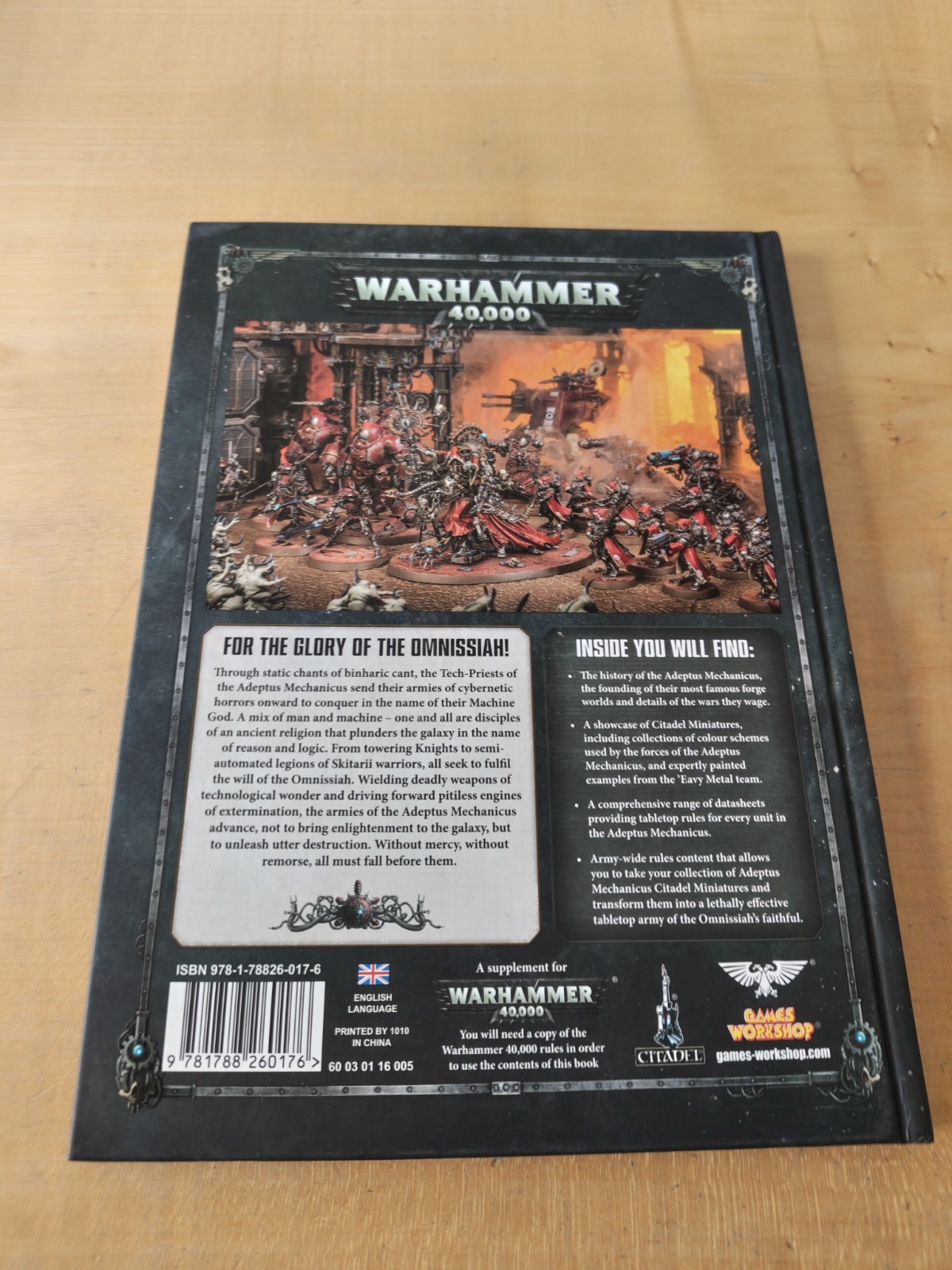 Warhammer 40k Codex Adeptus Mechanicus 2017 Good Condition
