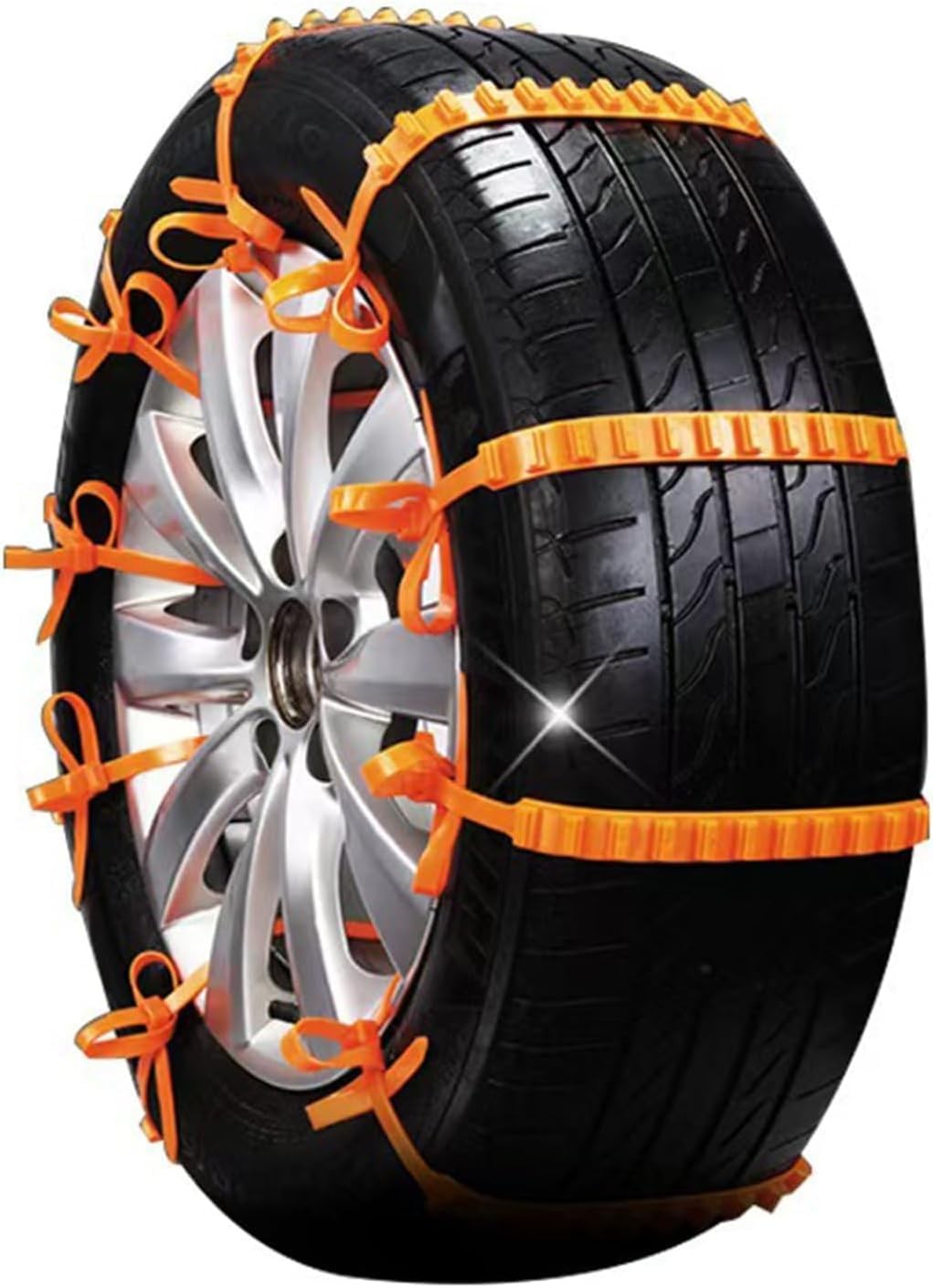 10 Pack Reusable Anti Skid Snow Tire Chains Car Winter Wheels Chain Universal ..