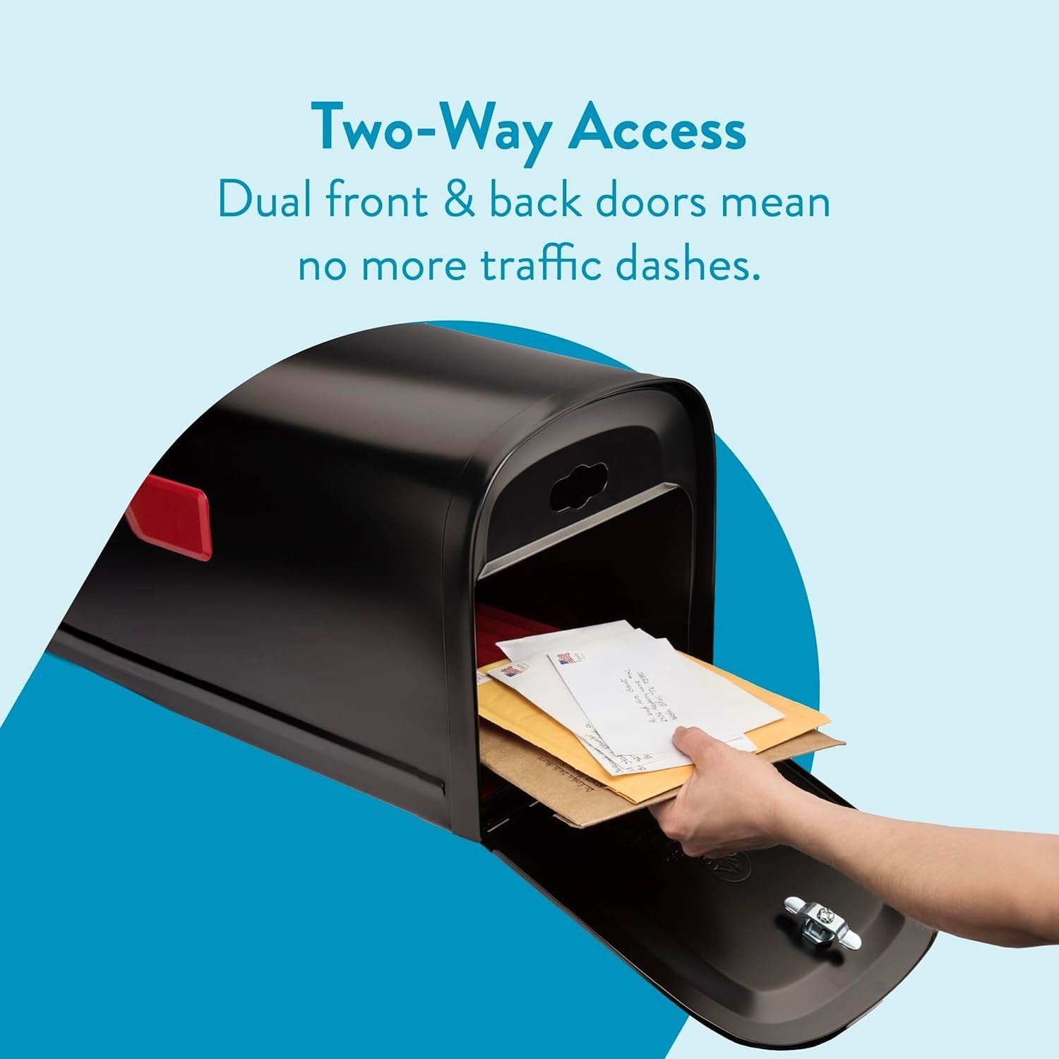 Oasis 360 Locking Parcel Mailbox, Extra Large, Black,