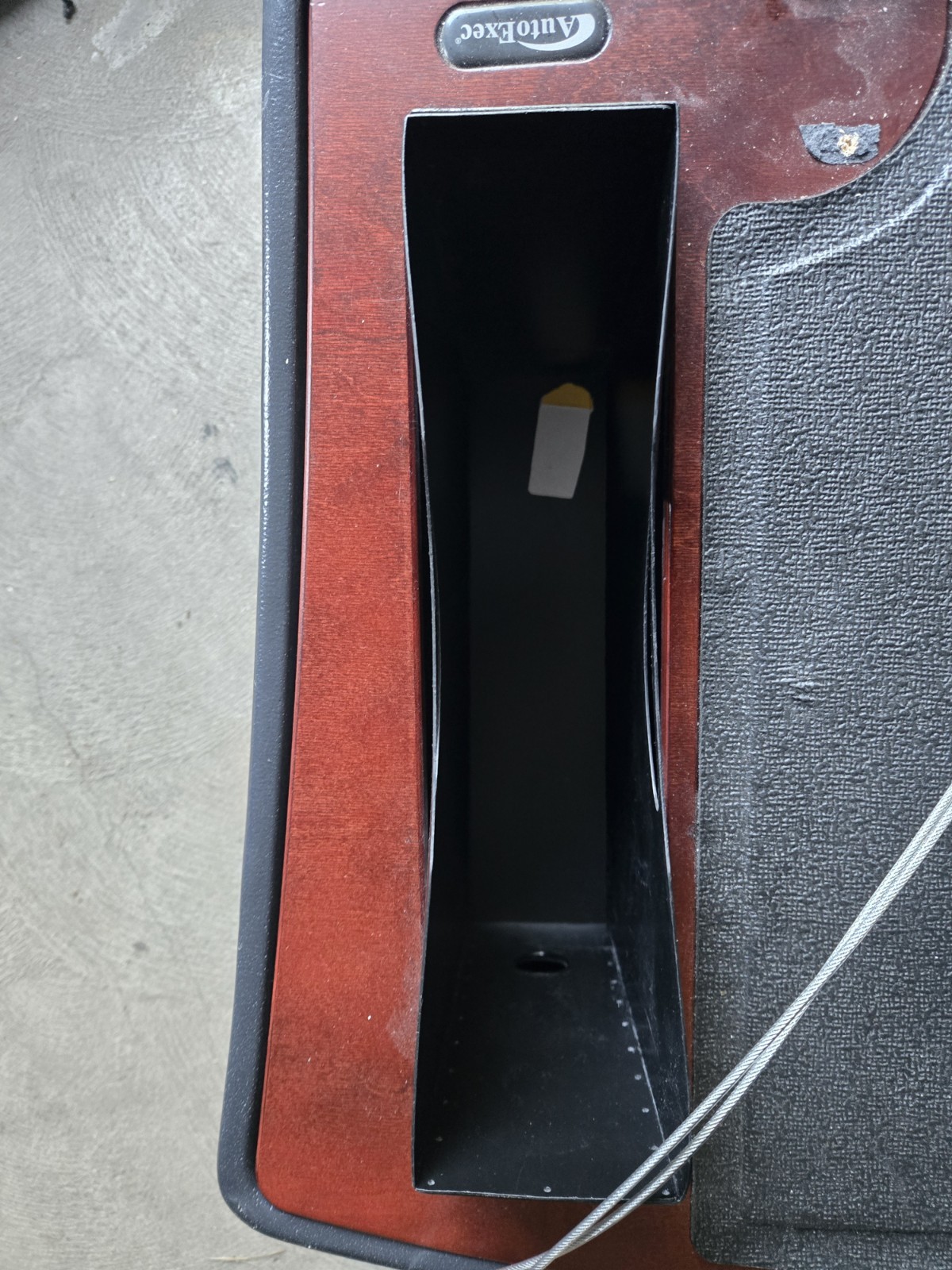 Vehicle Desk With Locking Tablet Mount